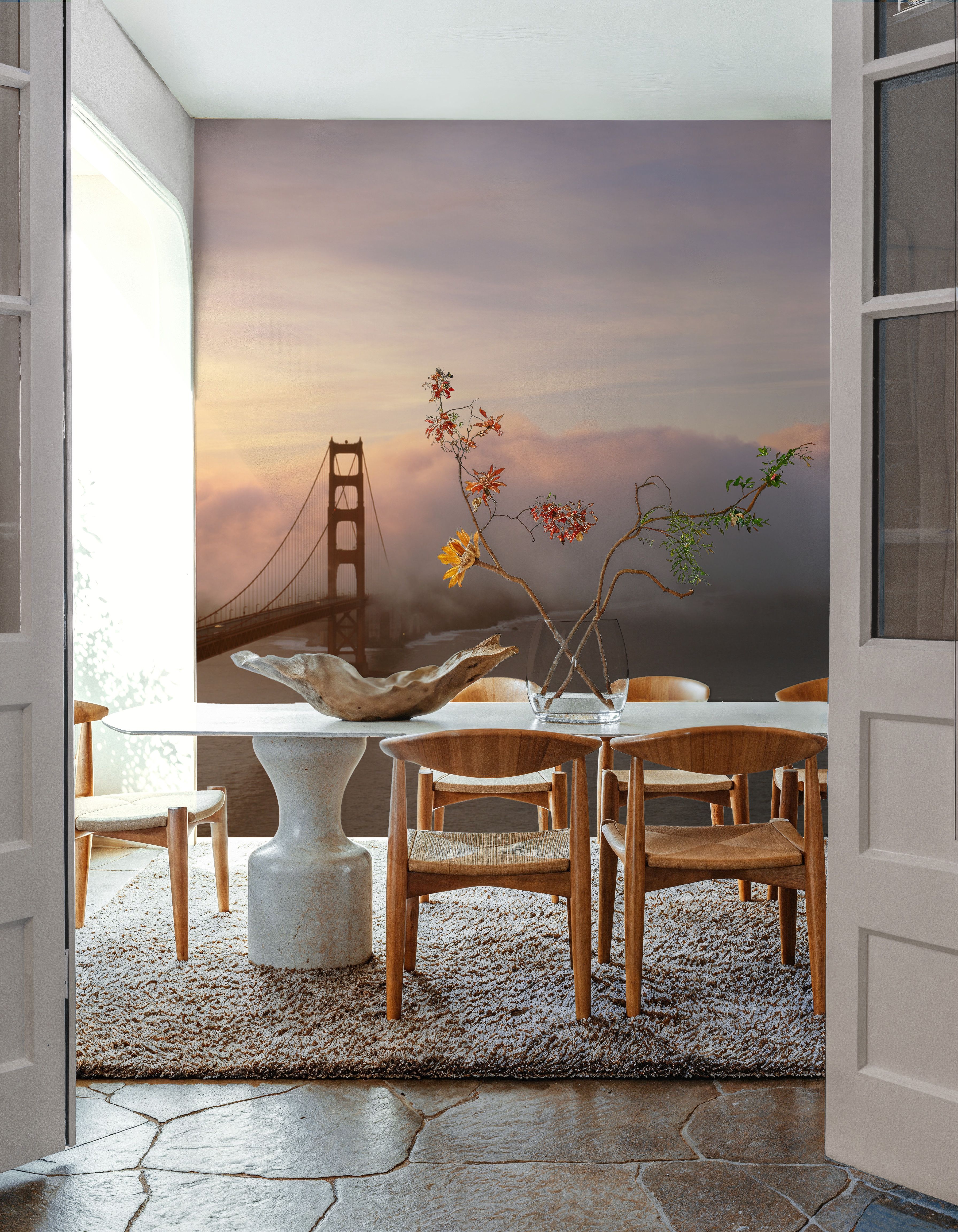 Misty Bridge Sunrise