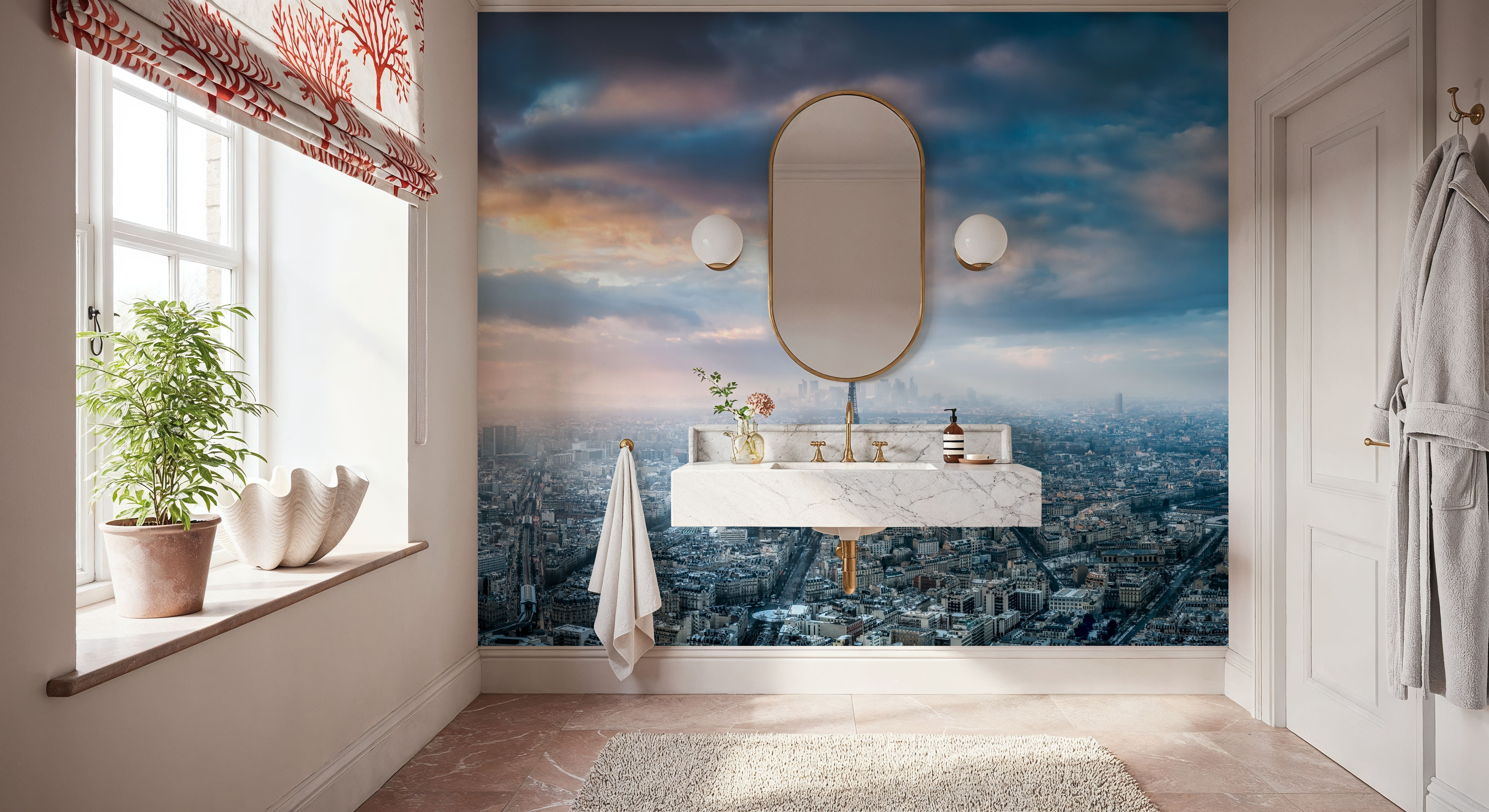 Paris in Winter, Papier peint