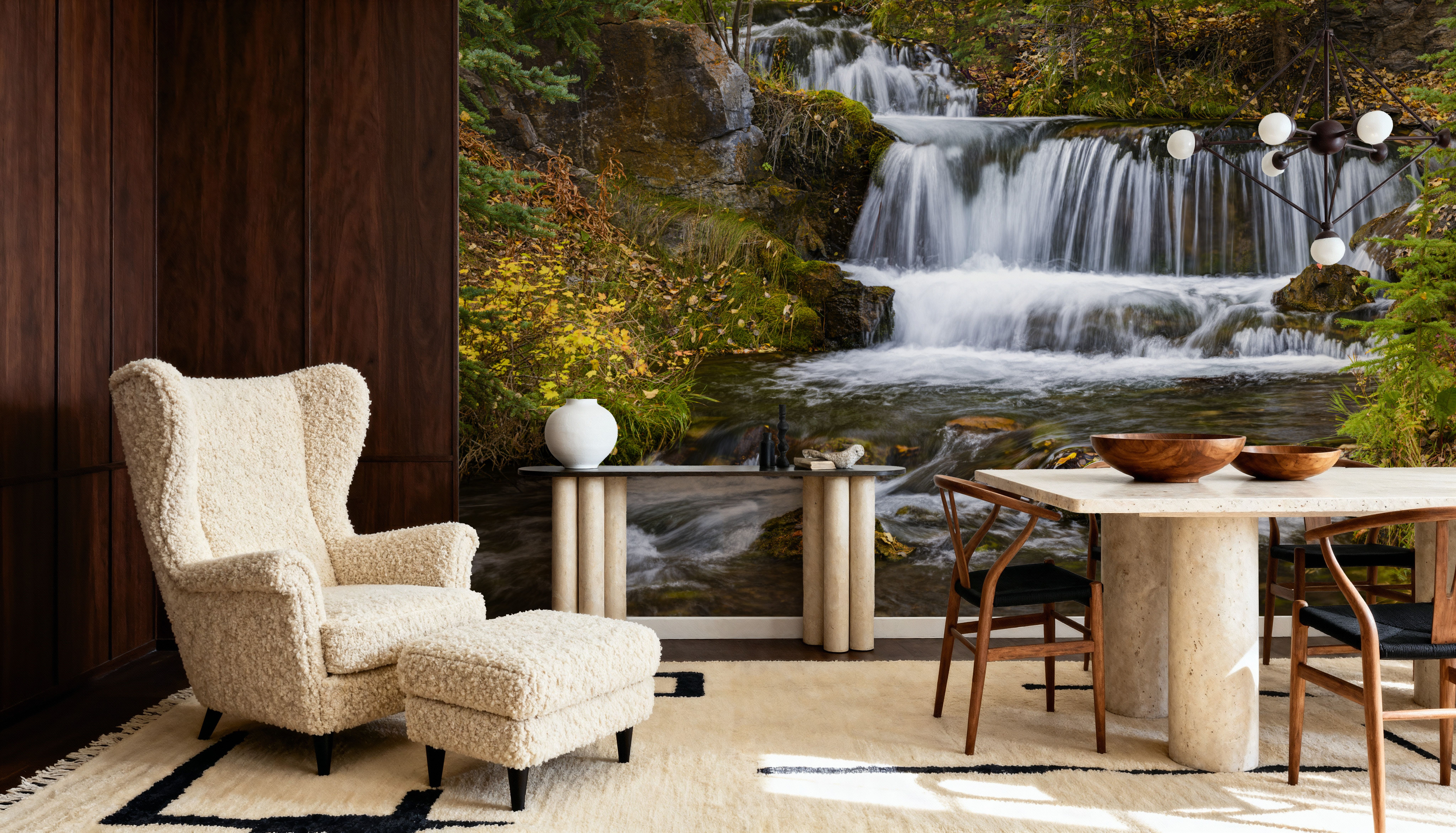 Autumn Waterfall, Wallpaper