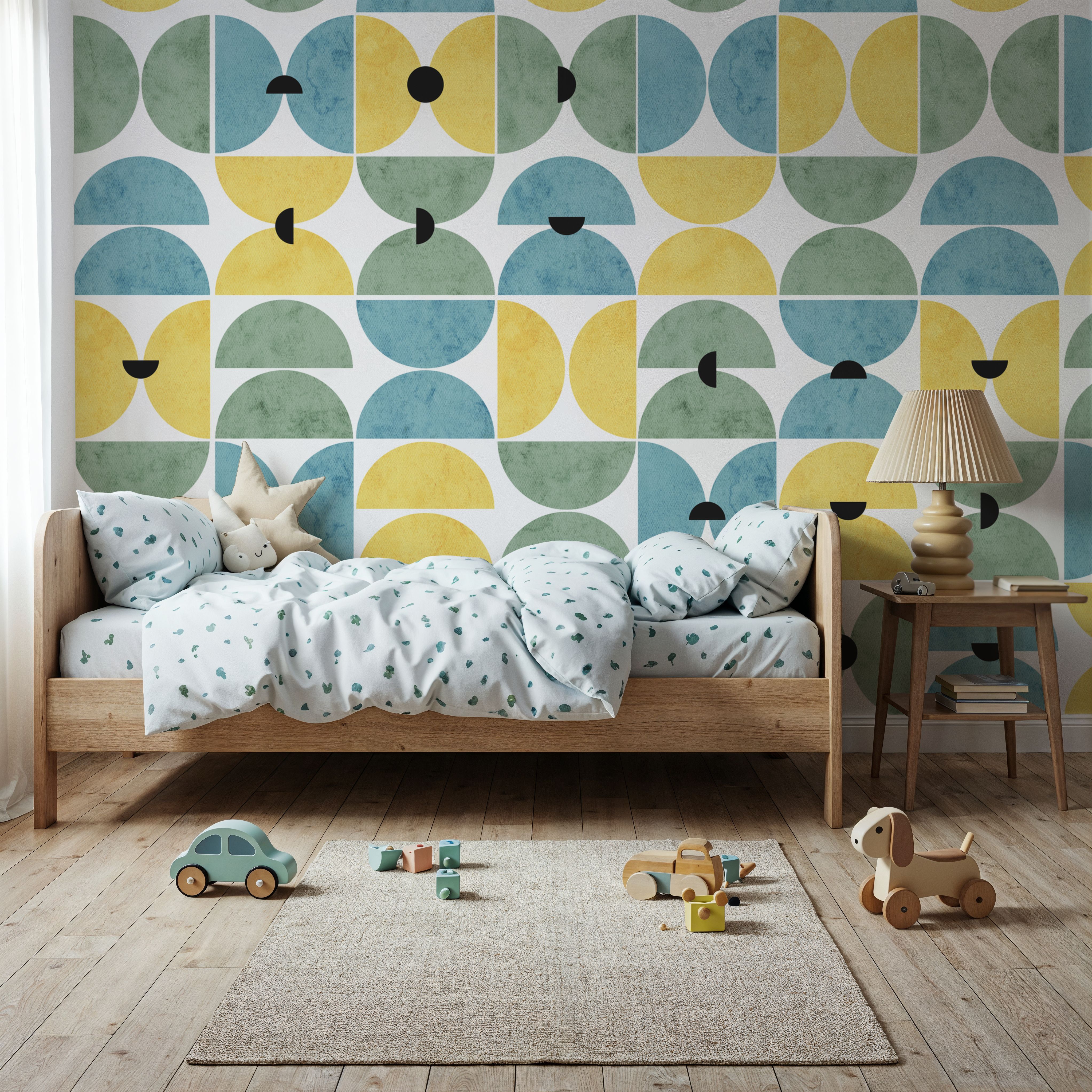 Homley Retro Shapes, Green