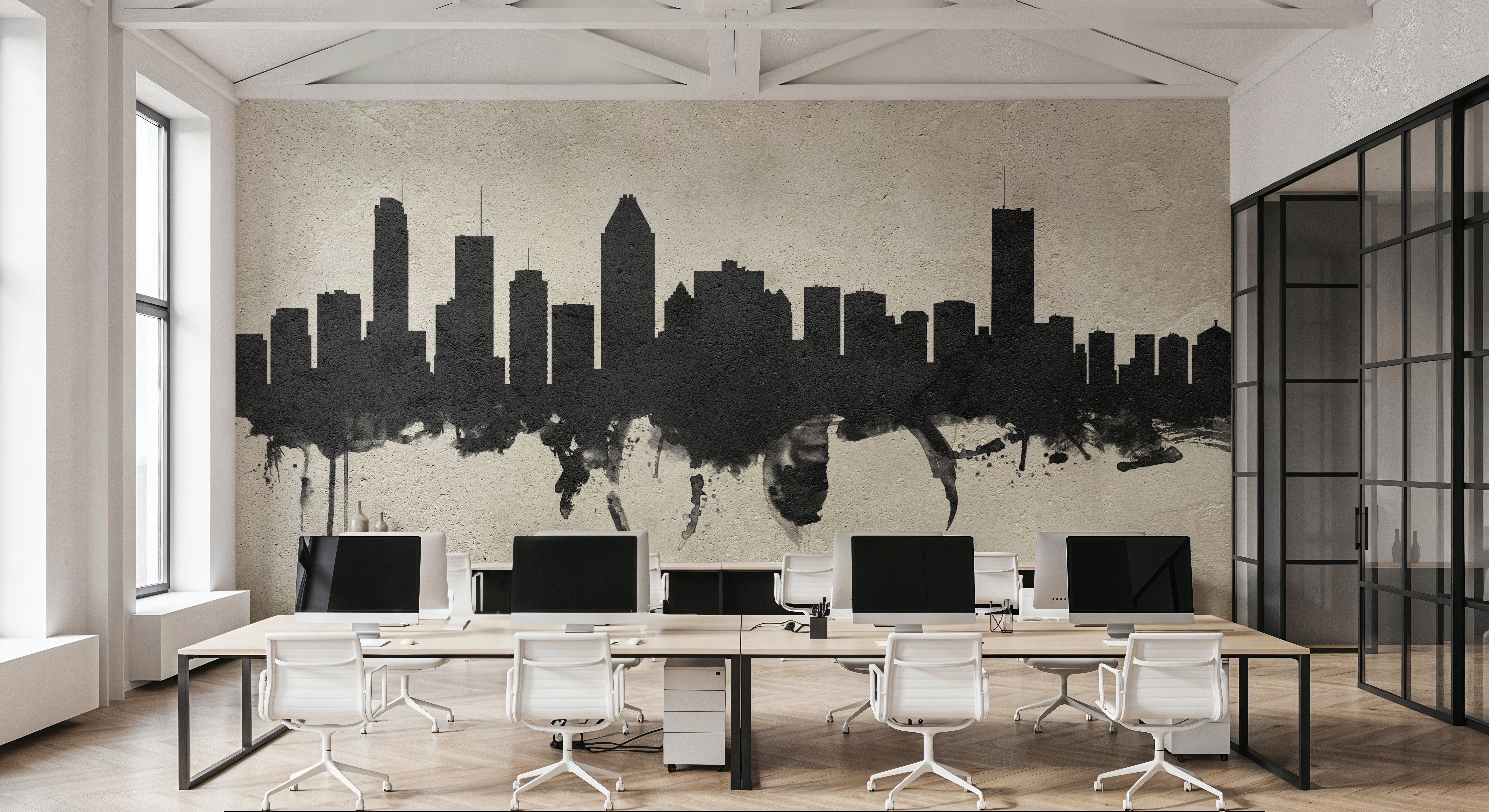 Montreal Canada Skyline Concrete, Wallpaper