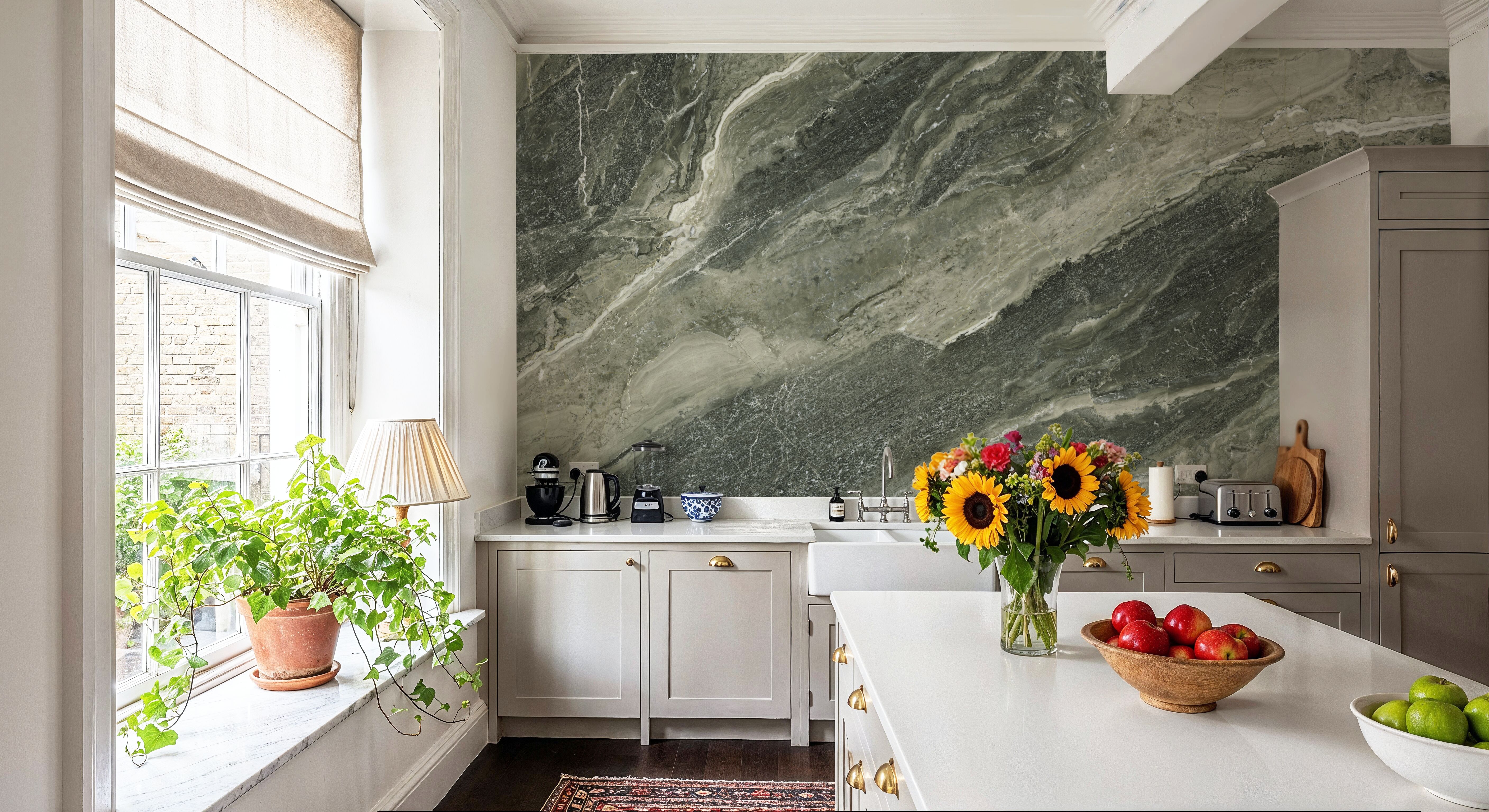 Sagano Green Marble, Wallpaper