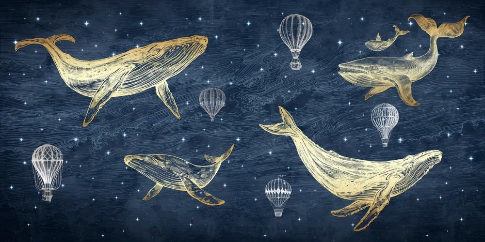 Whales in The Sky with Balloons, Midnight