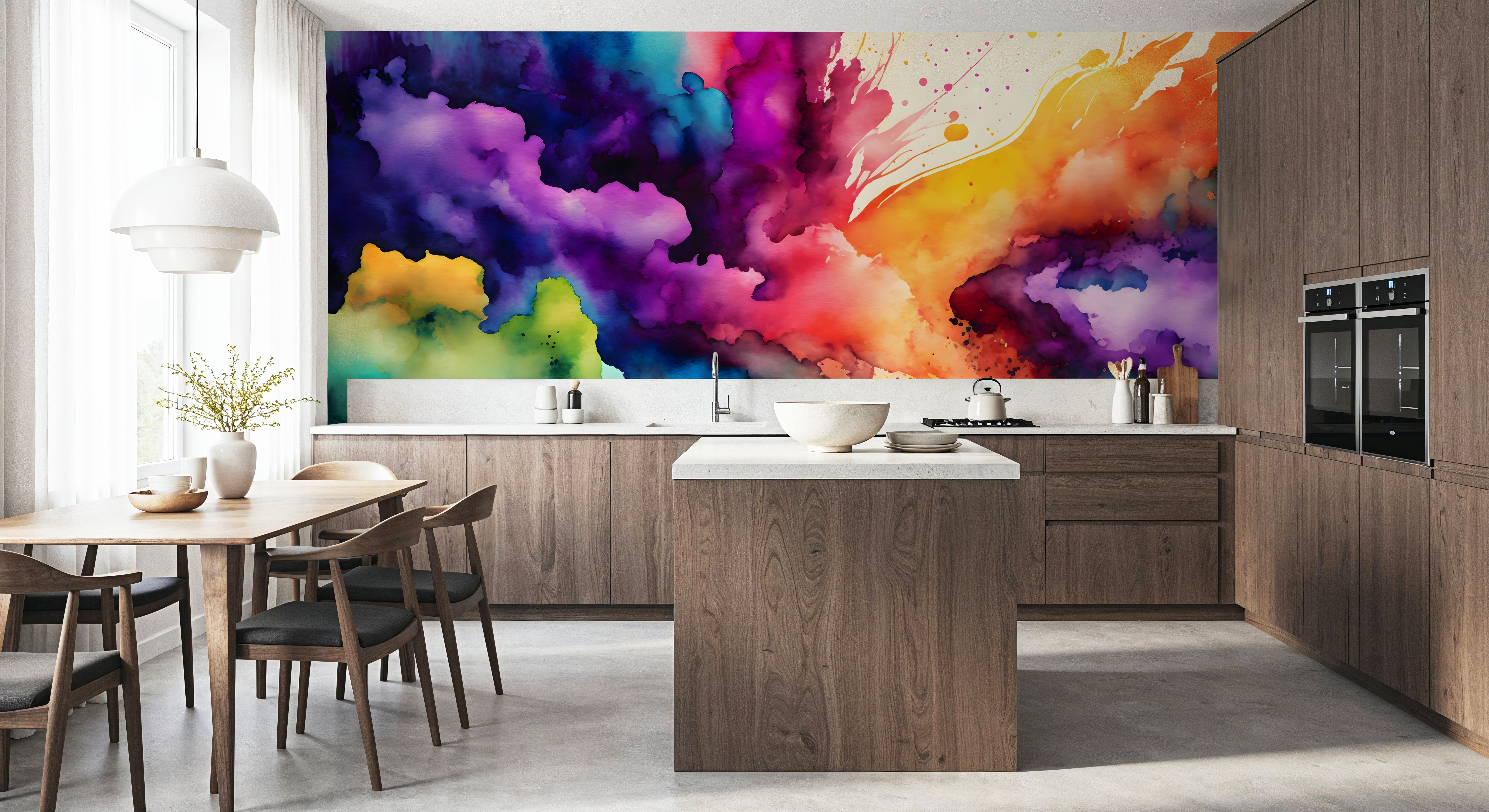 Rainbow Explosion, Wallpaper