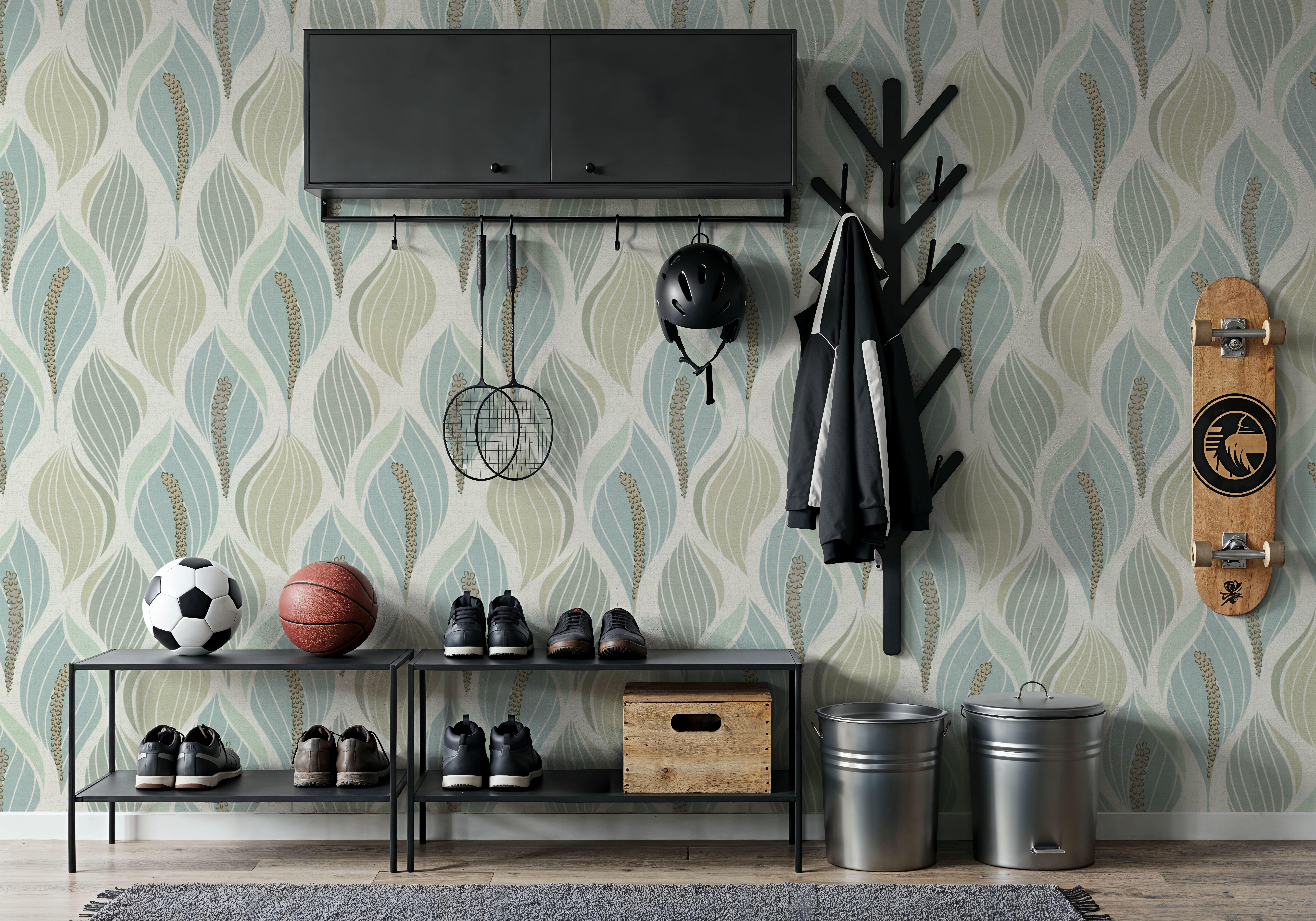 Minimalistic Flow Peace Lily, Soft Green