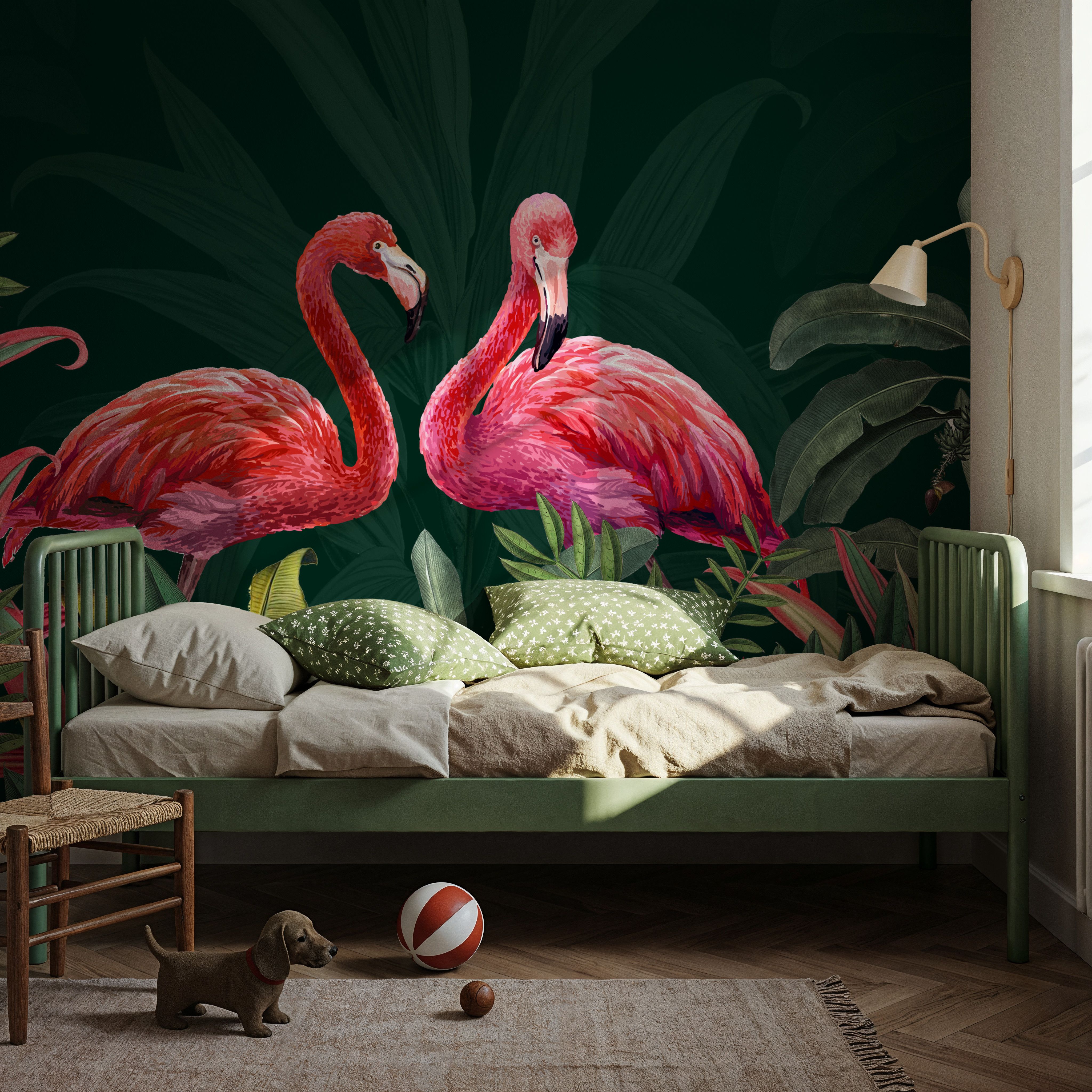 Shy Flamingos Dark