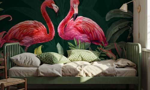 Shy Flamingos Dark