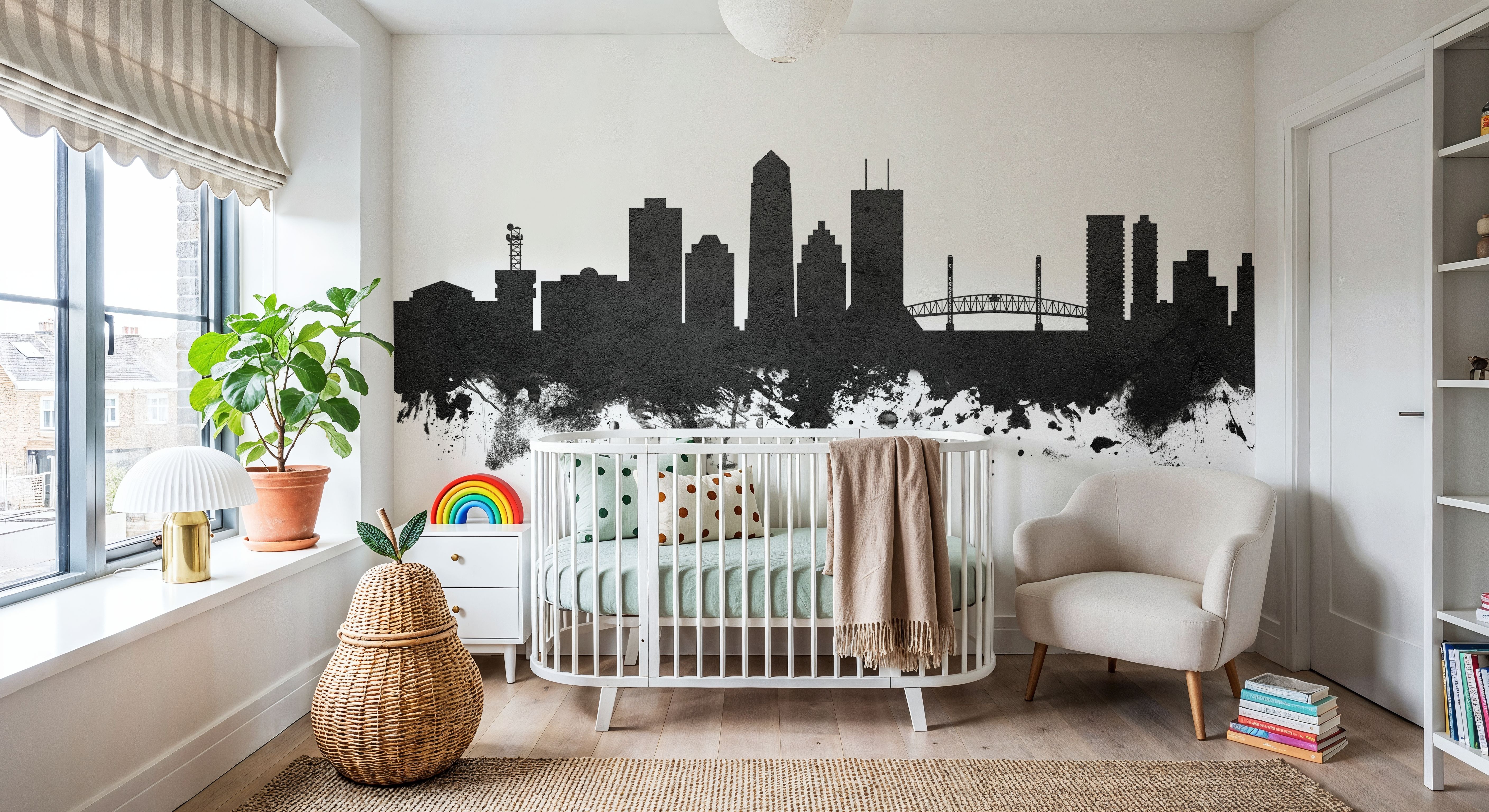 Jacksonville Florida Skyline Black & White