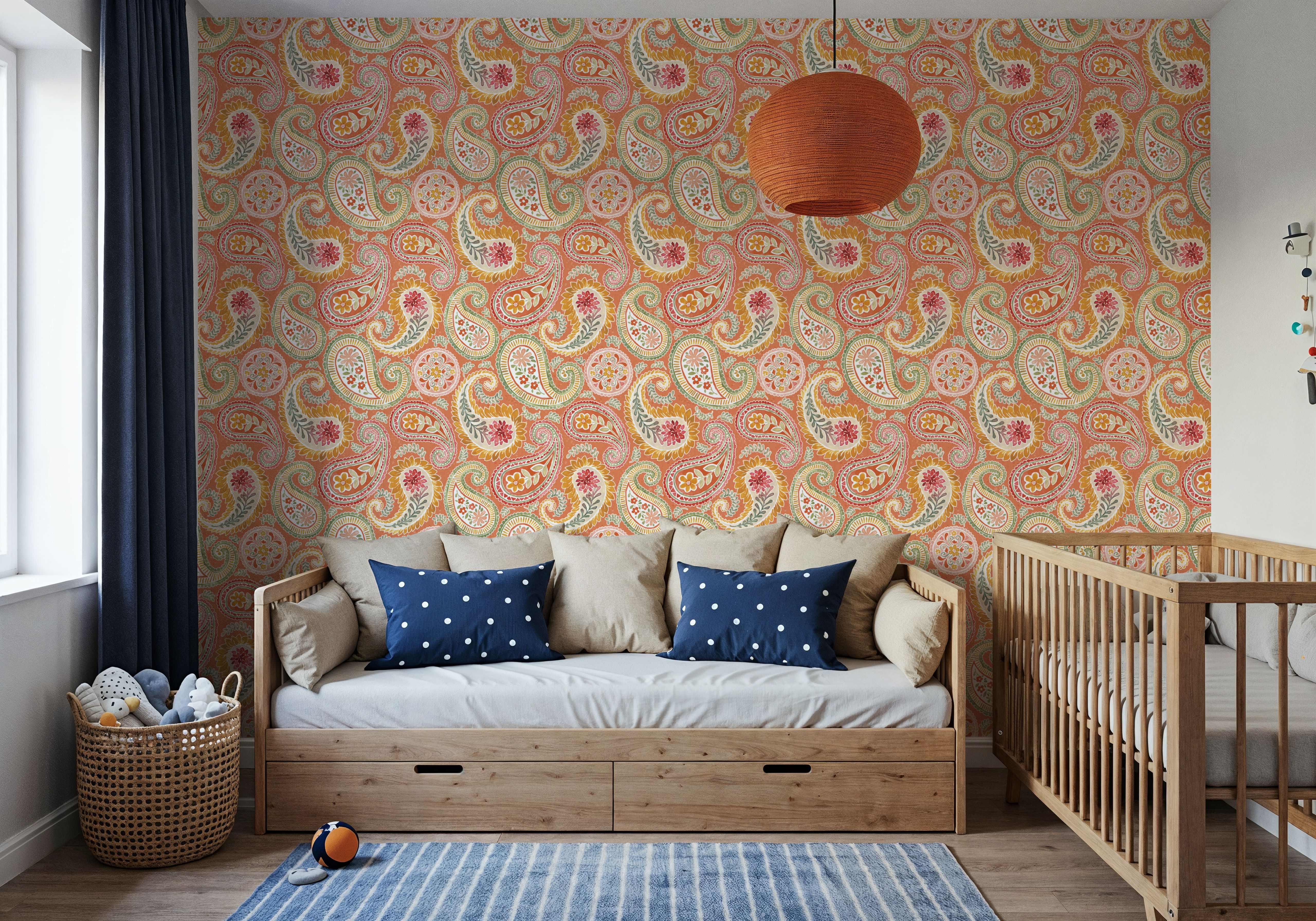 Harvest Paisley Orange