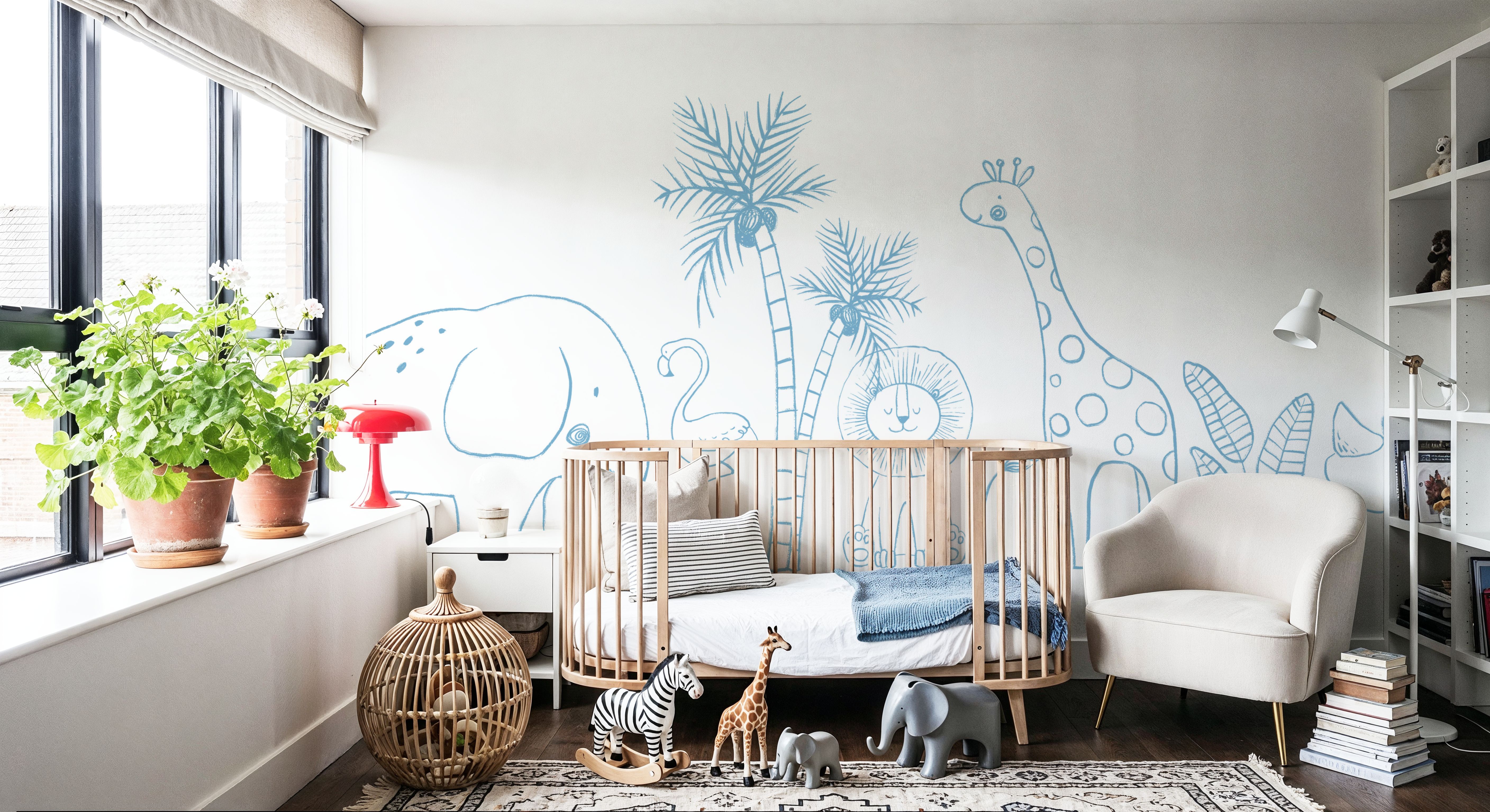 Calm & Cute Baby Animals, Blue