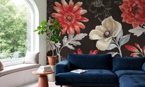 Flora Toile I Dark