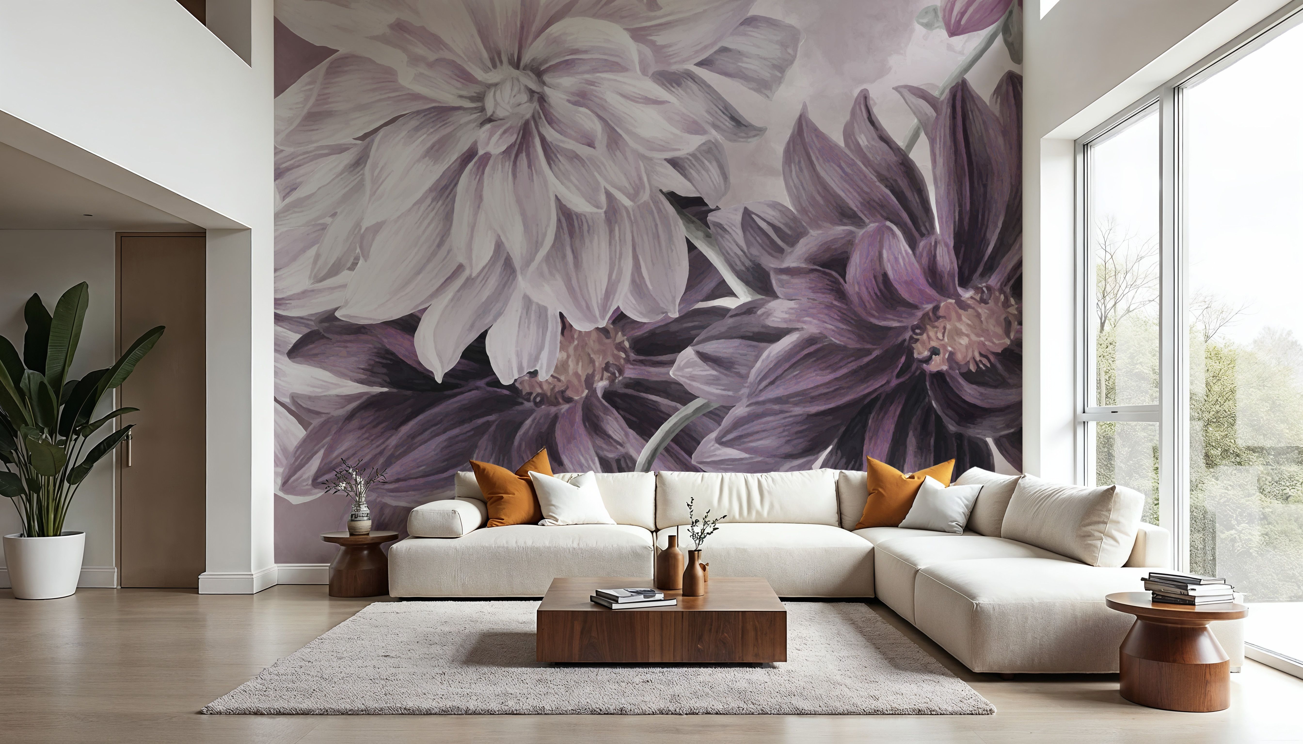 Focus on the Dahlia Red, Wallpaper