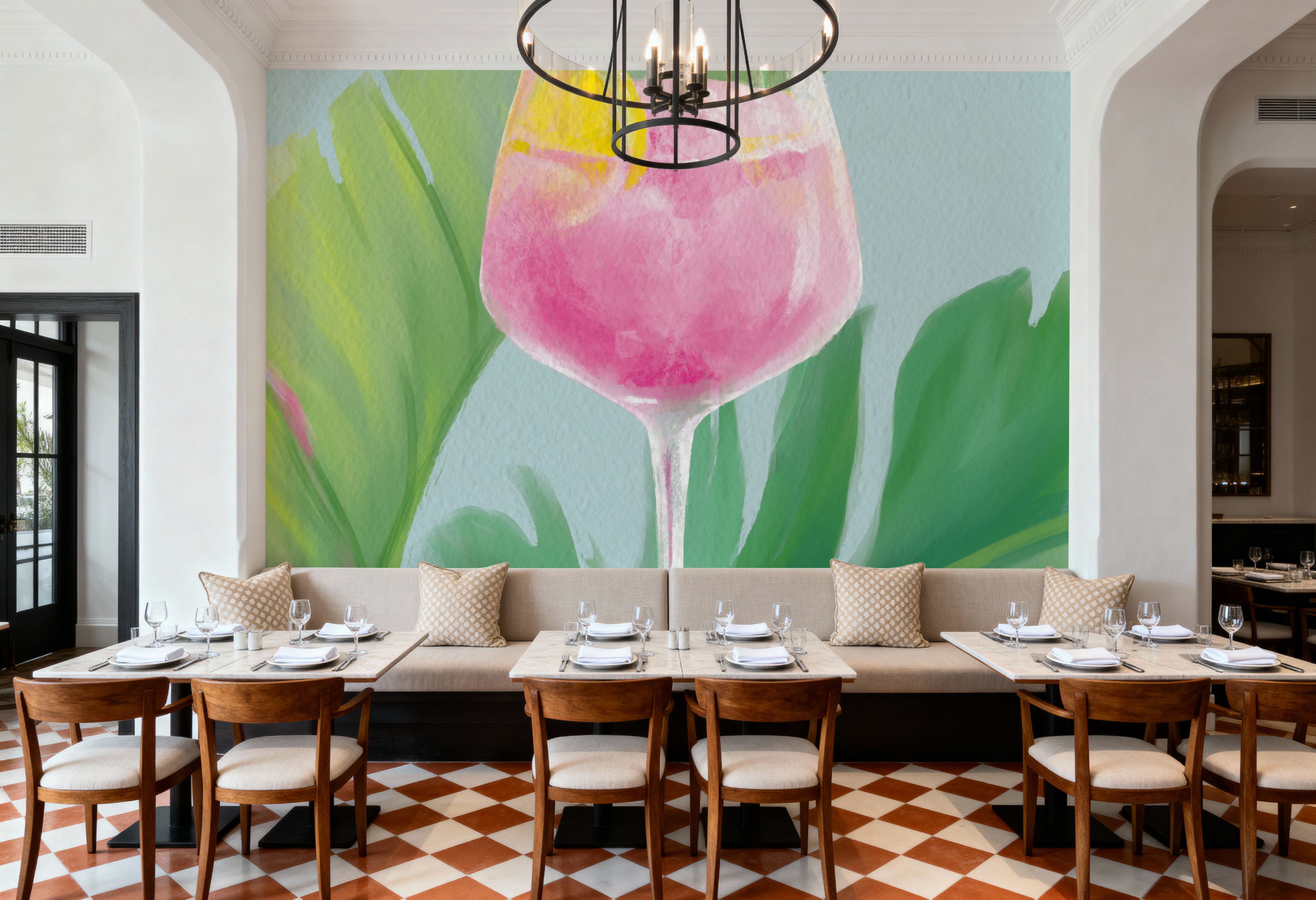 Tropical Cocktails IV, Carte da parati