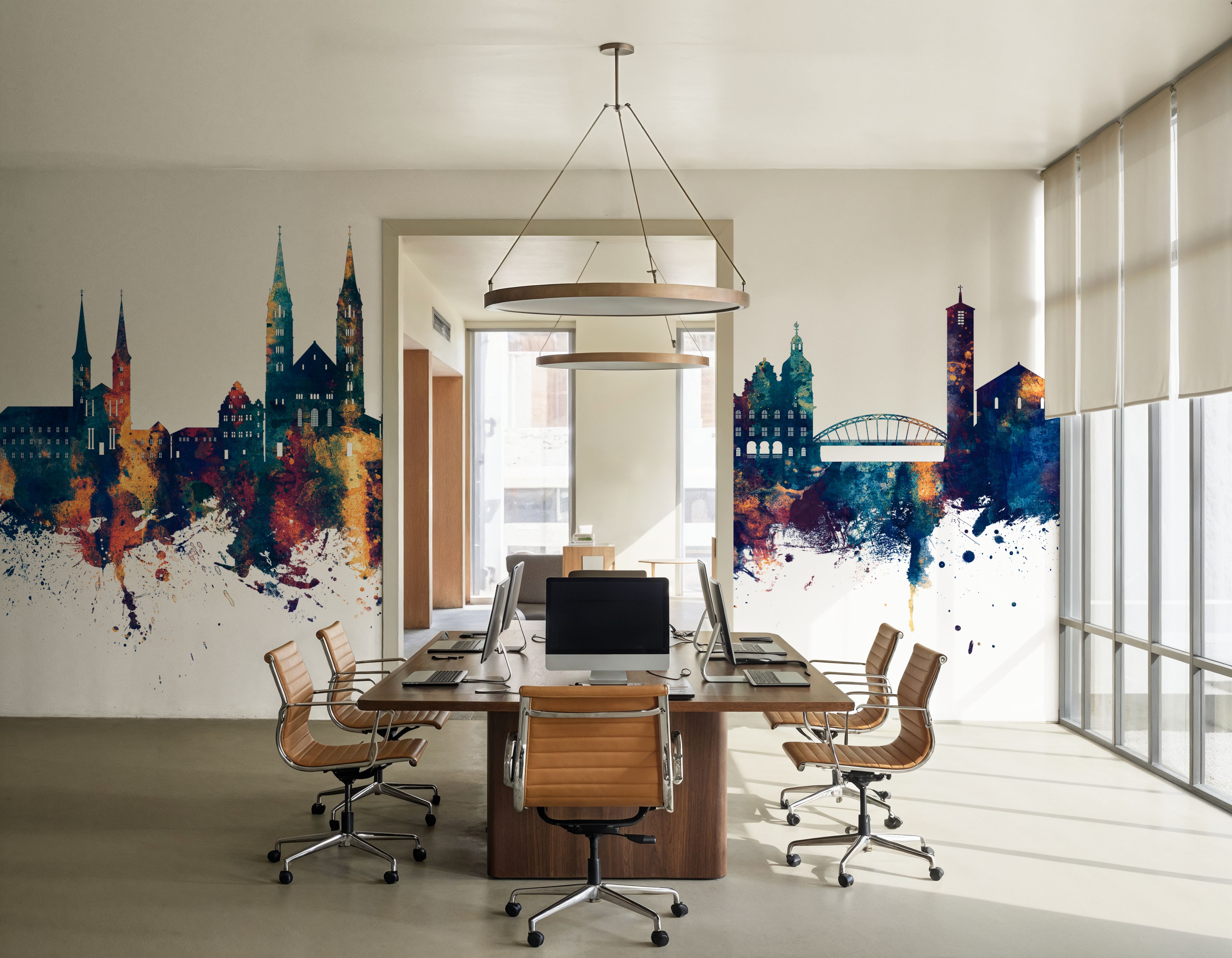 Bamberg Germany Skyline Blue & Bronze