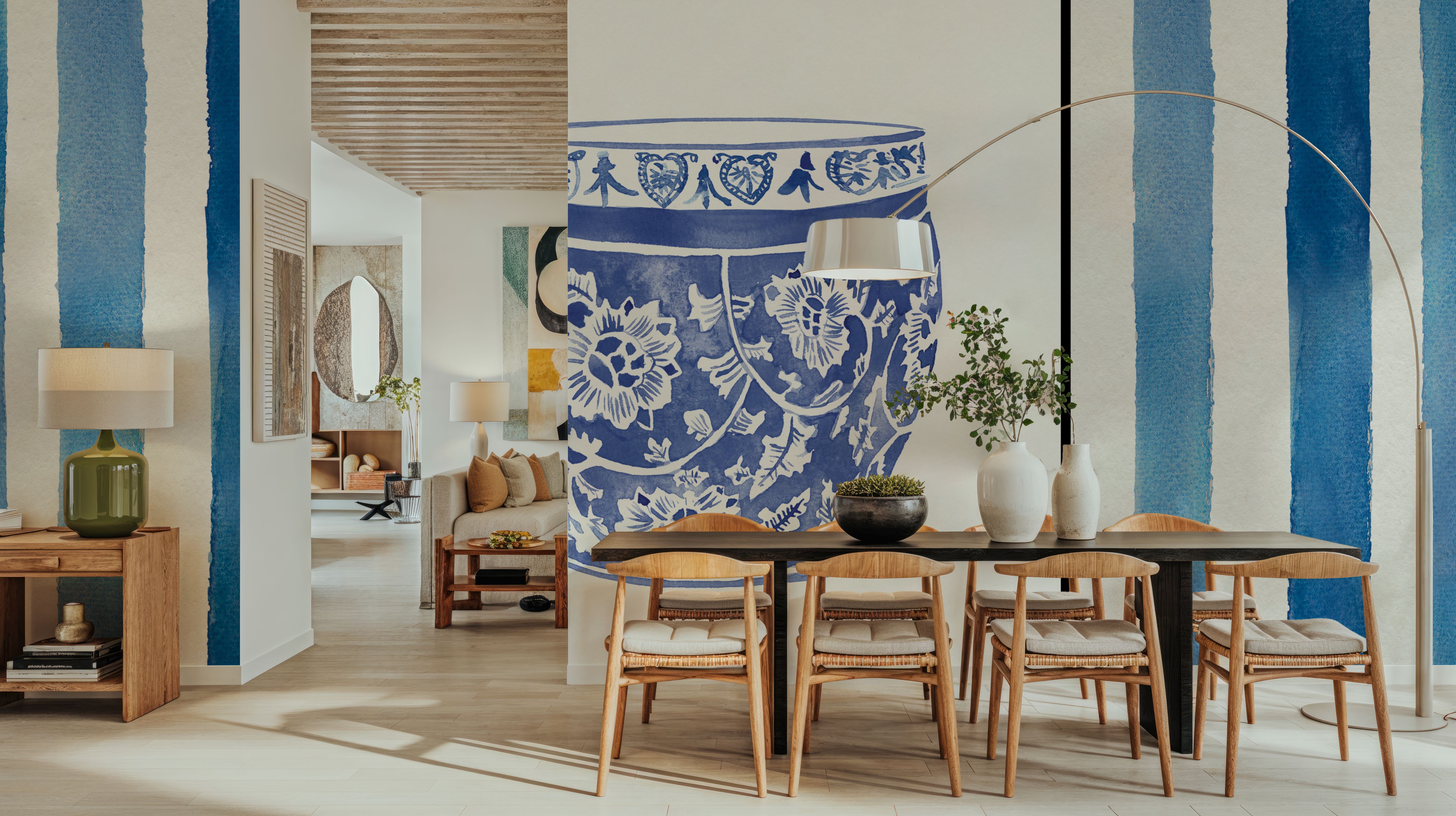 Chinoiserie Vase IV Stripes