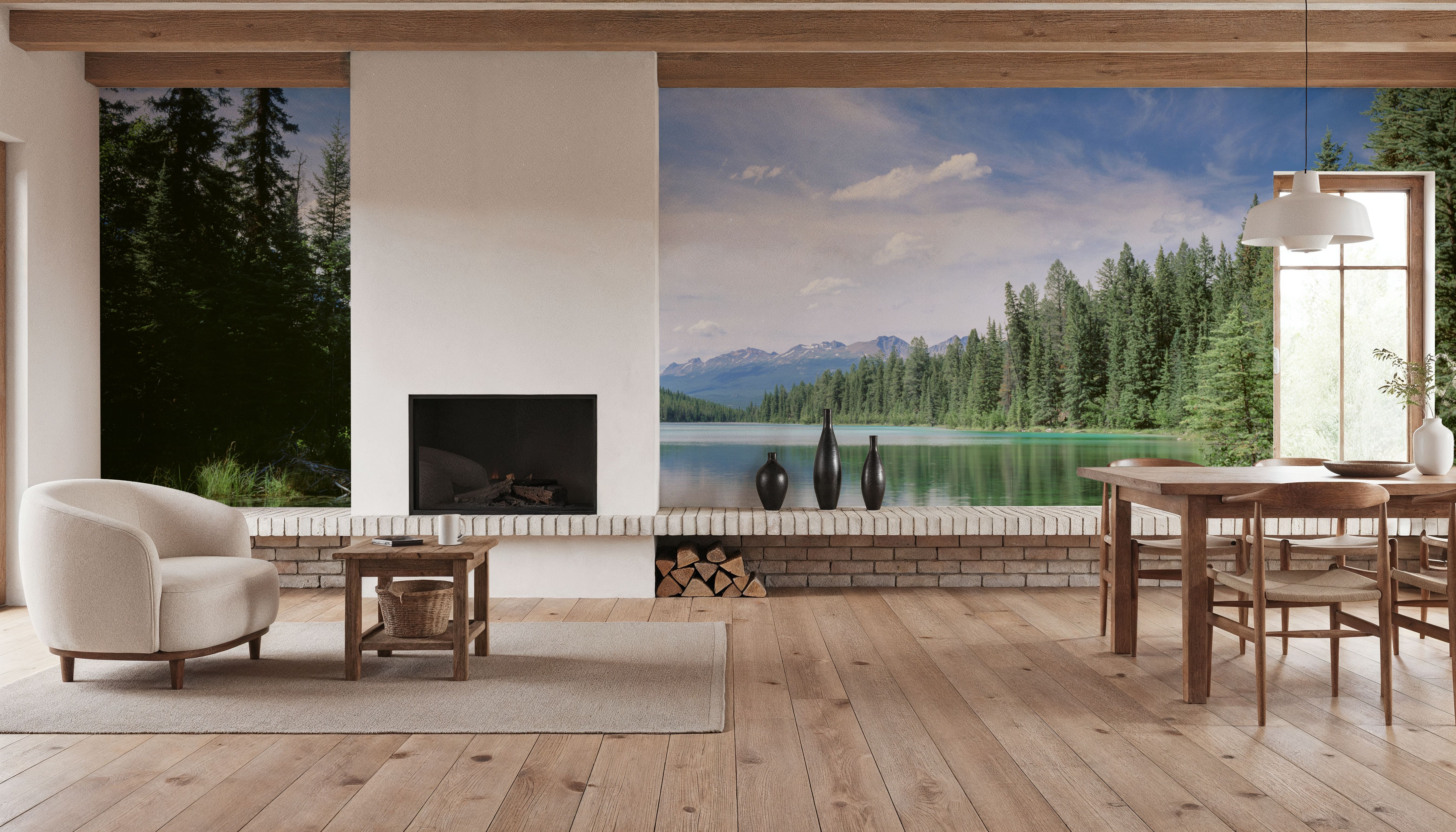 Mountain Mirror Lake, Wallpaper