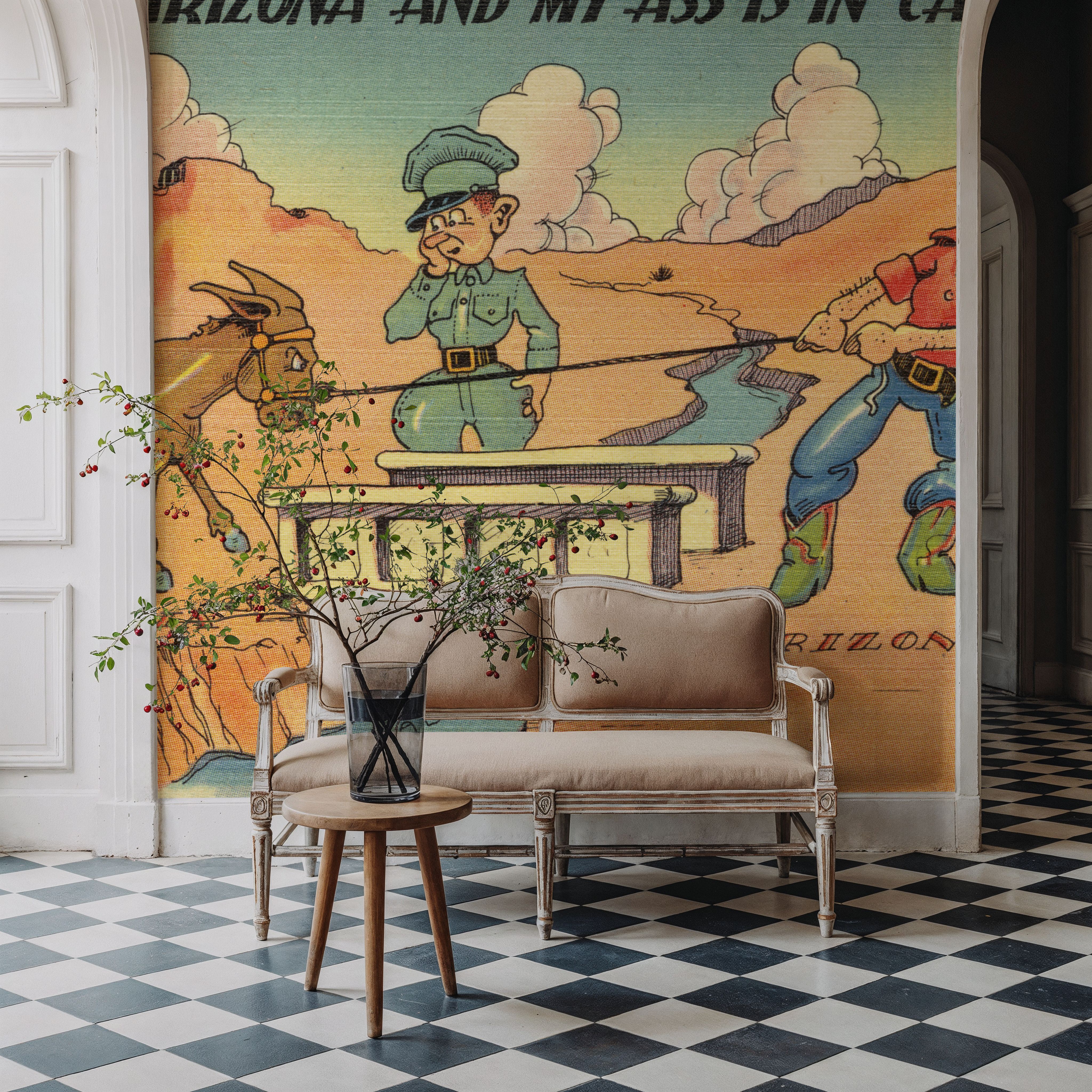 Greetings from the Donkey - Screenprint Postcard