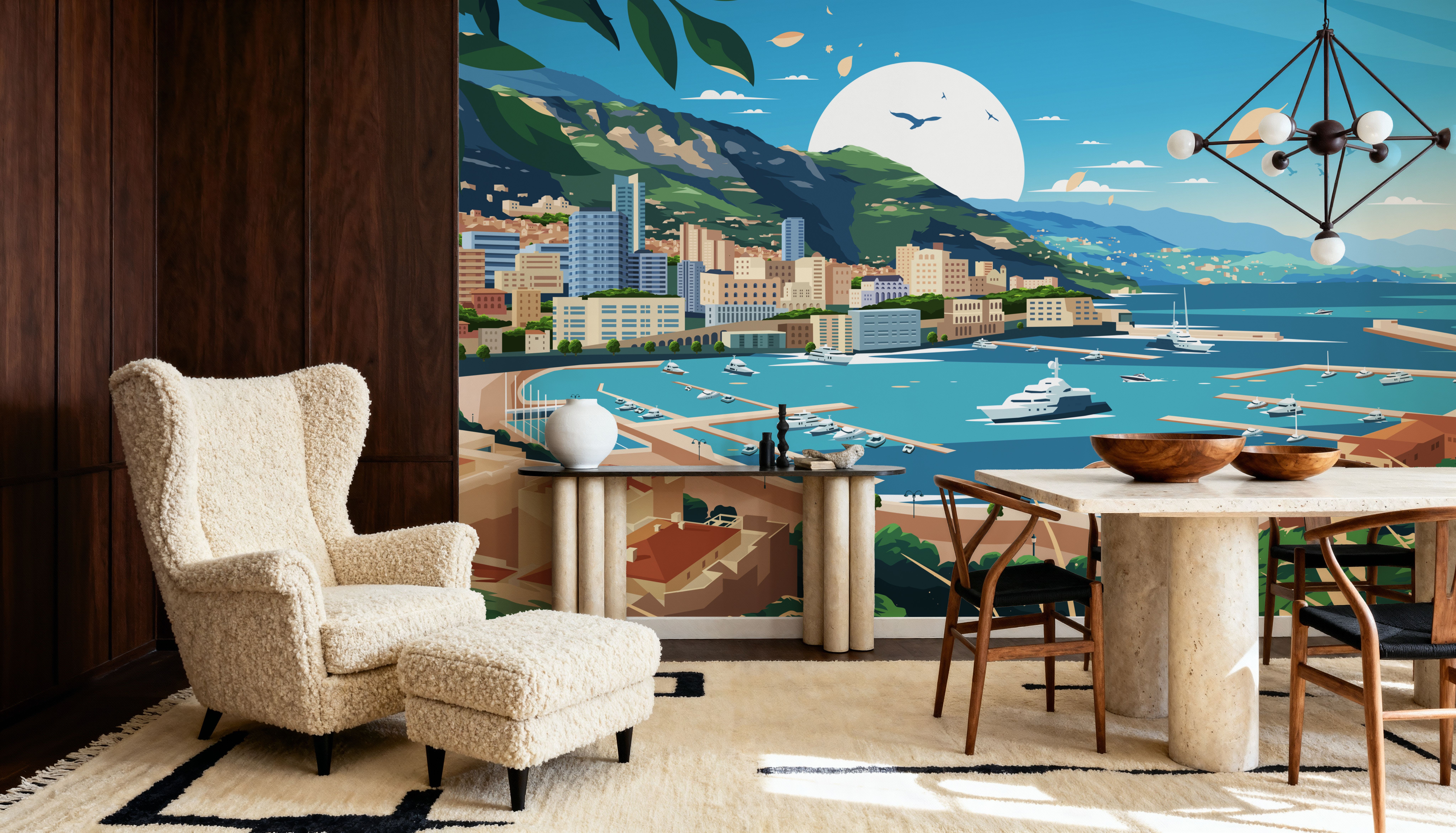 Travel Monaco, Papier peint