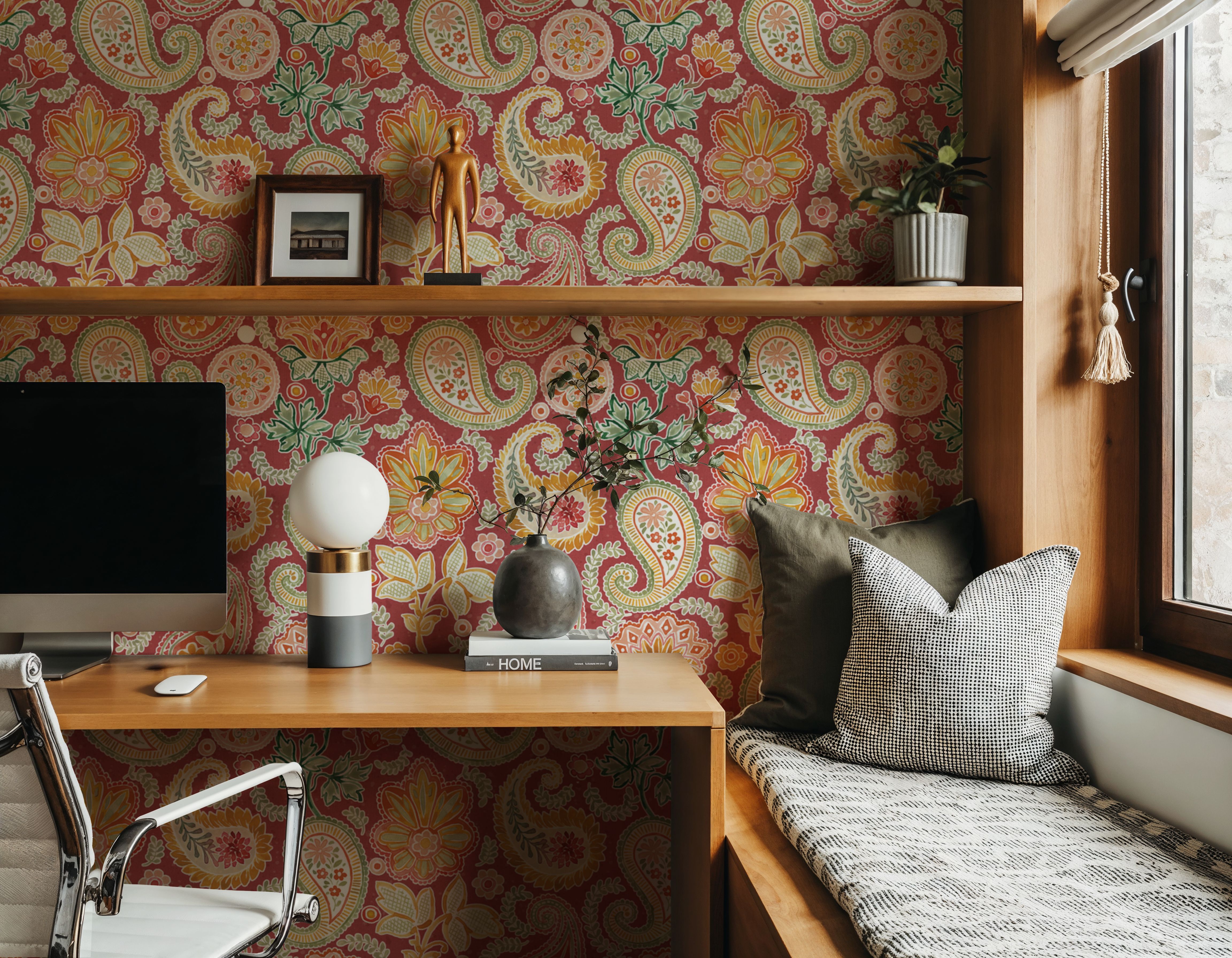 Harvest Paisley Mini Red