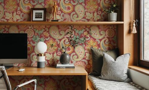 Harvest Paisley Mini Red
