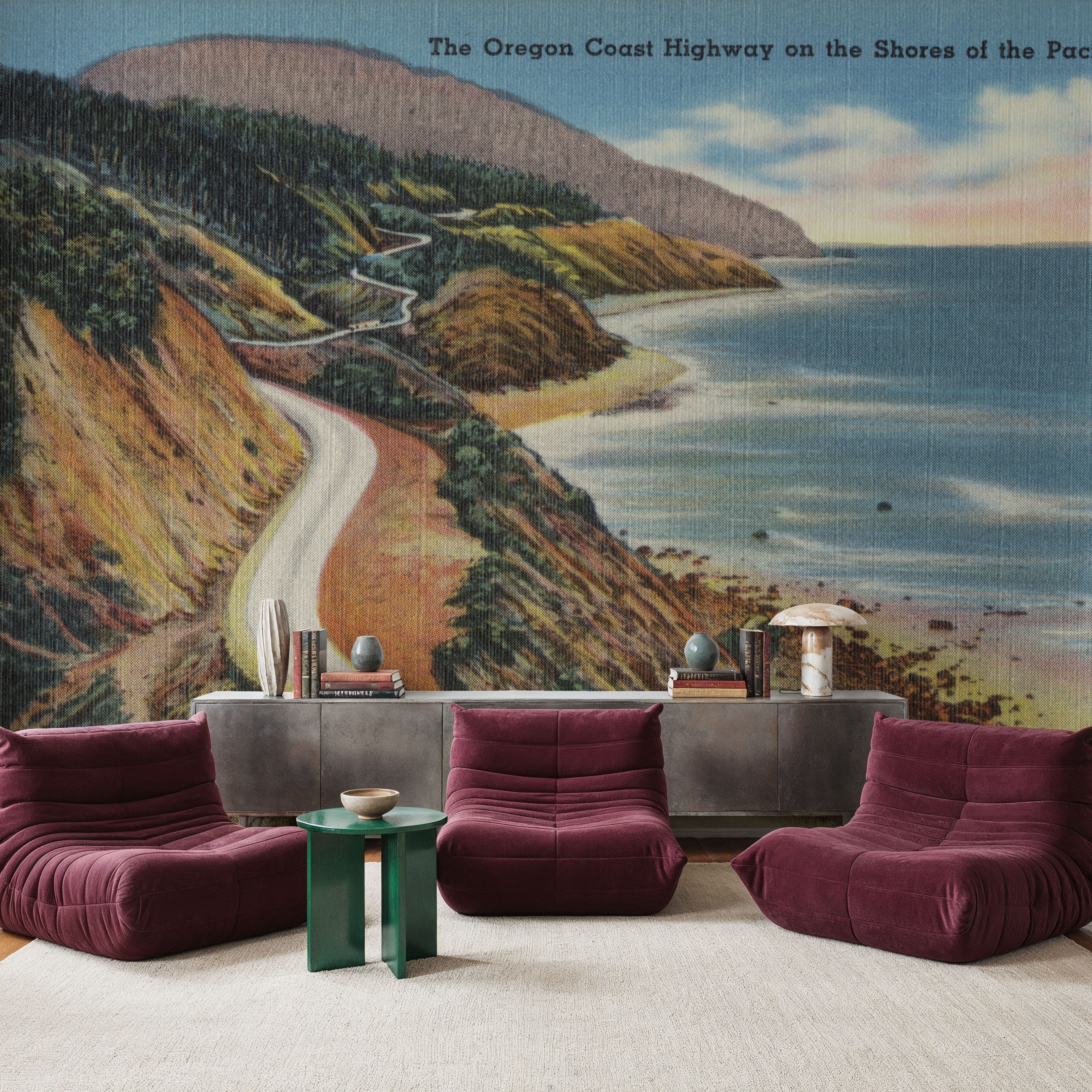 Greetings from Oregon Coast - Screenprint Postcard