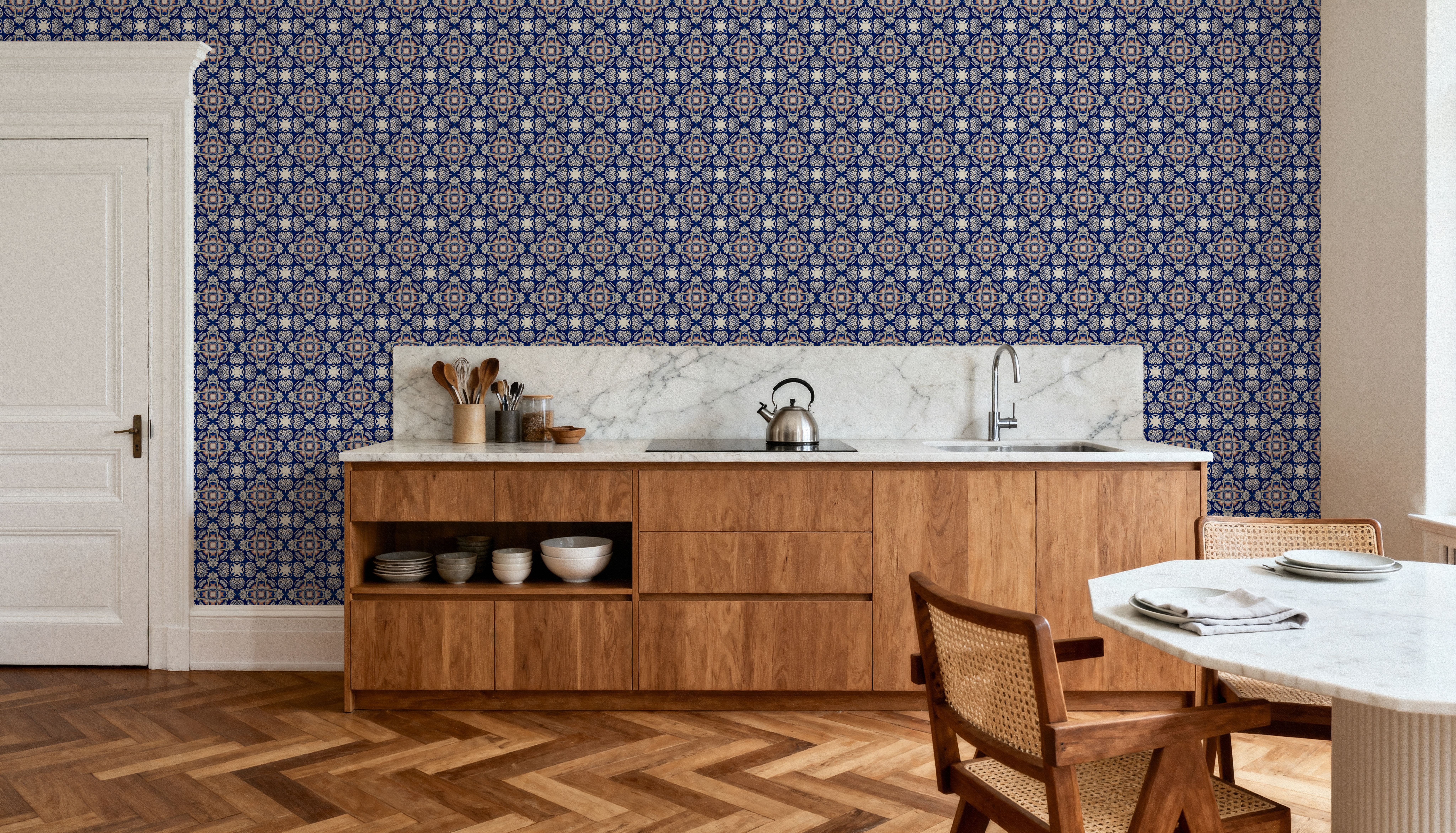 Nara Indigo And Peach