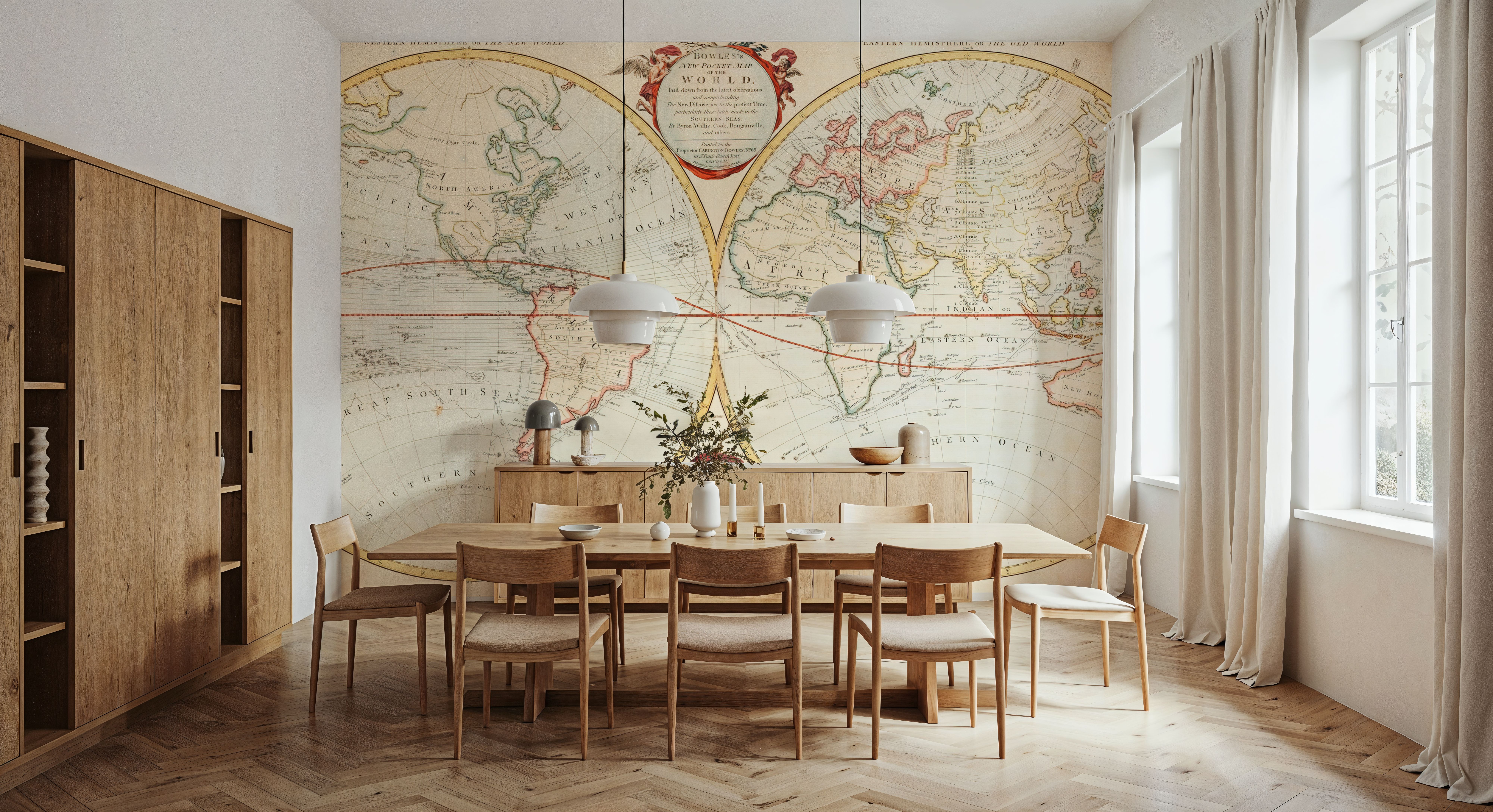 19th Century Map Of The World