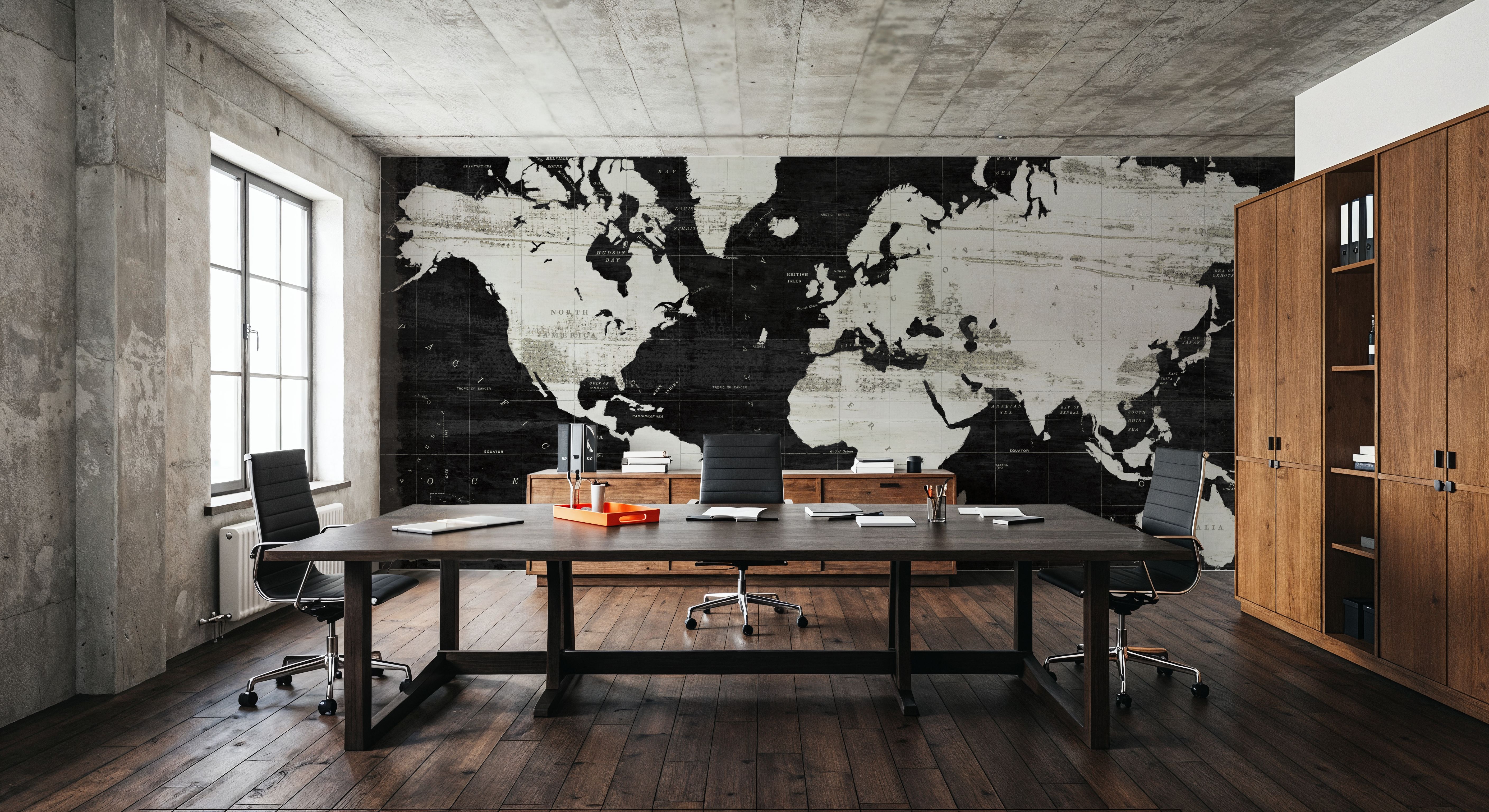 World Map Black