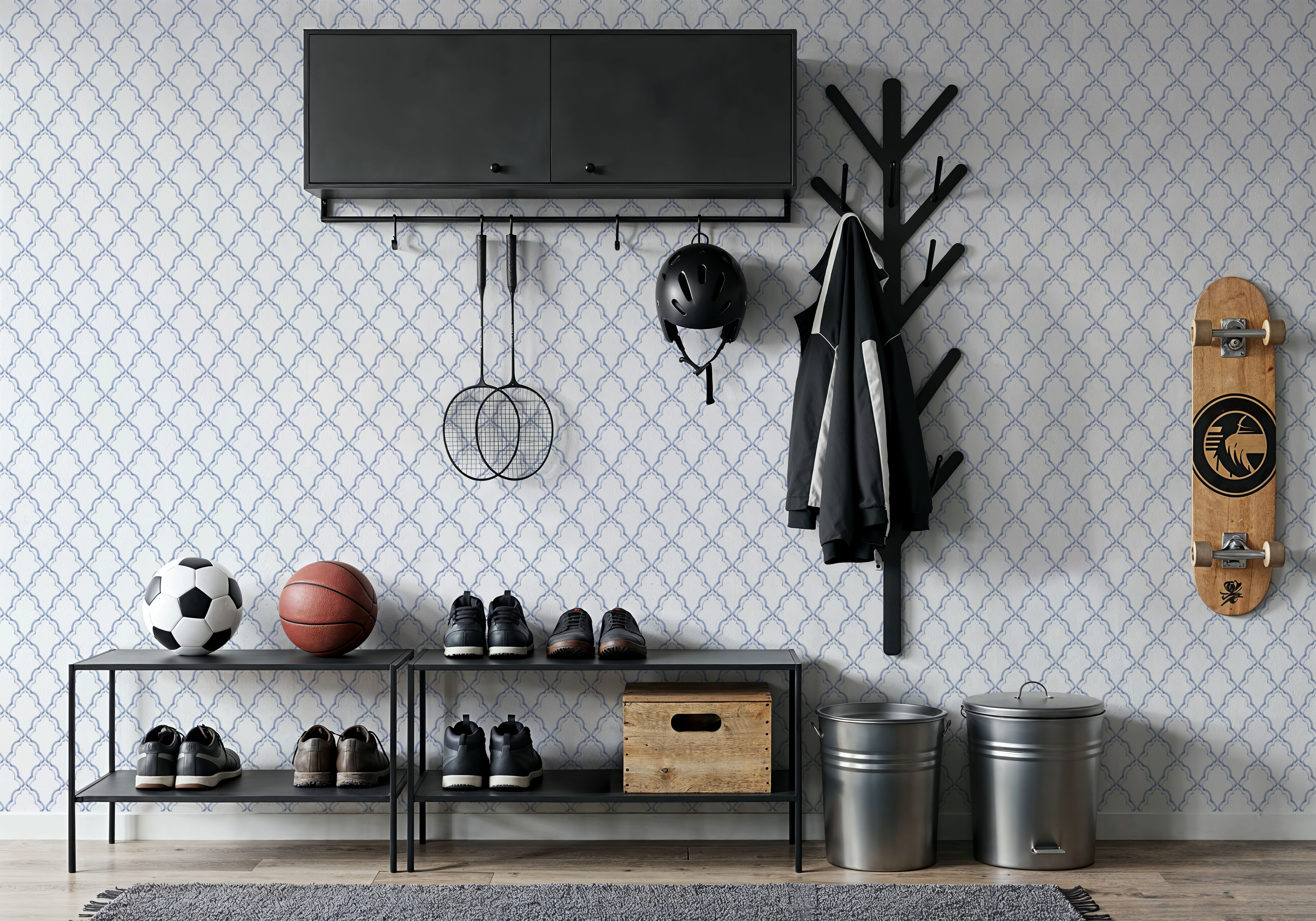 Medallion Trellis, Blueberry