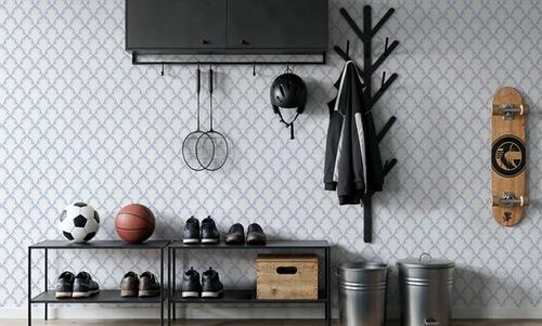 Medallion Trellis, Blueberry
