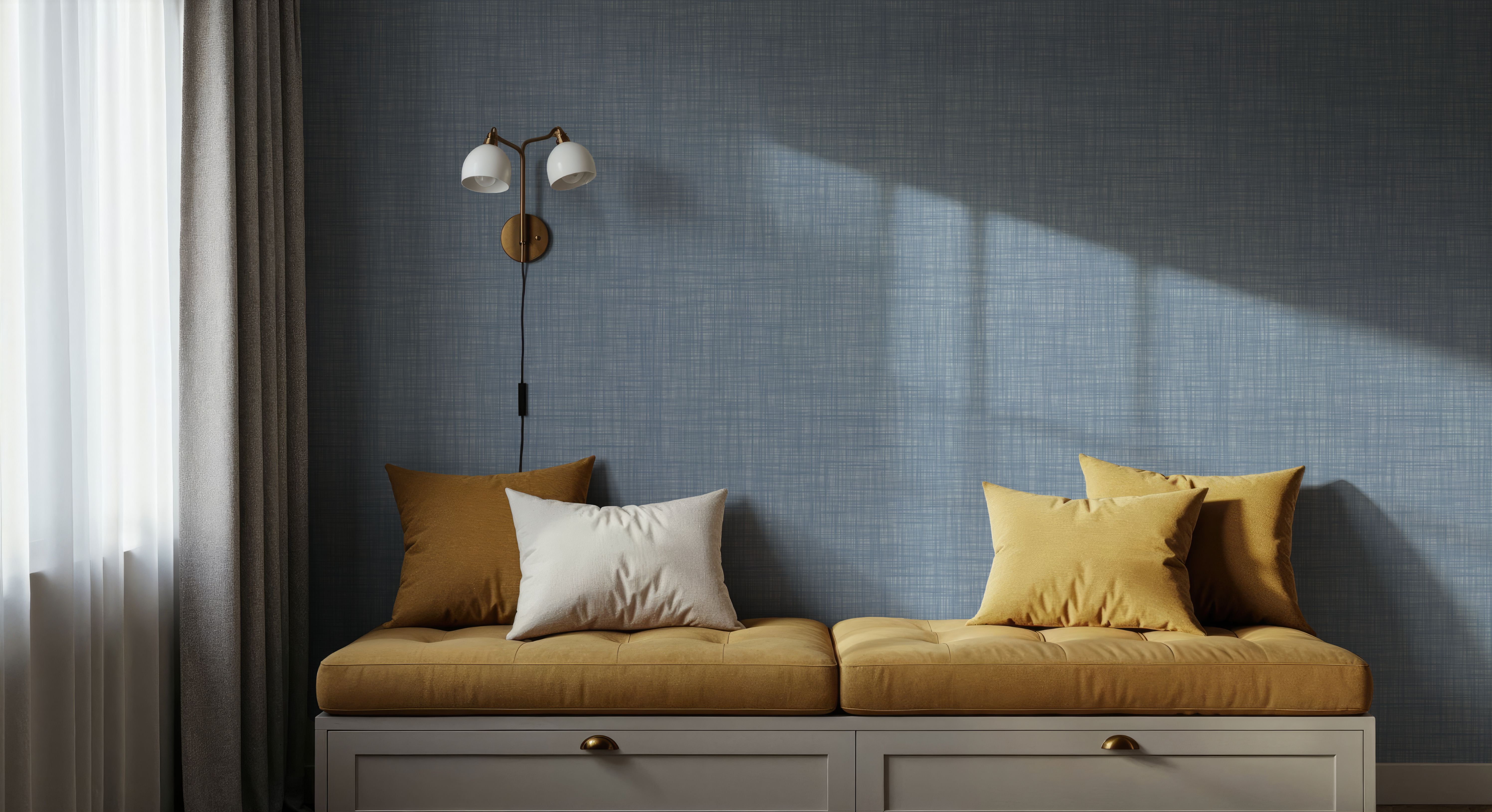 Mottled Linen Effect, Sky Blue