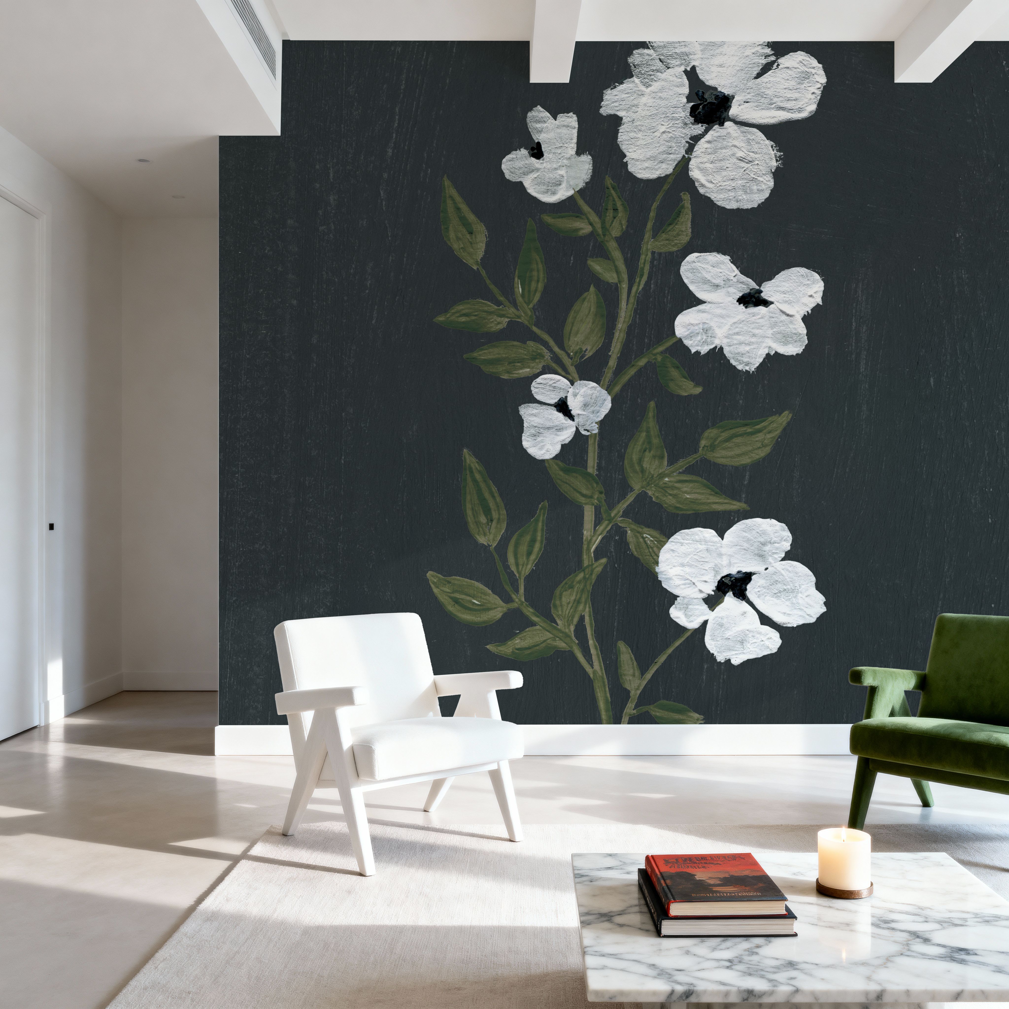 Pretty Little Flower III Black