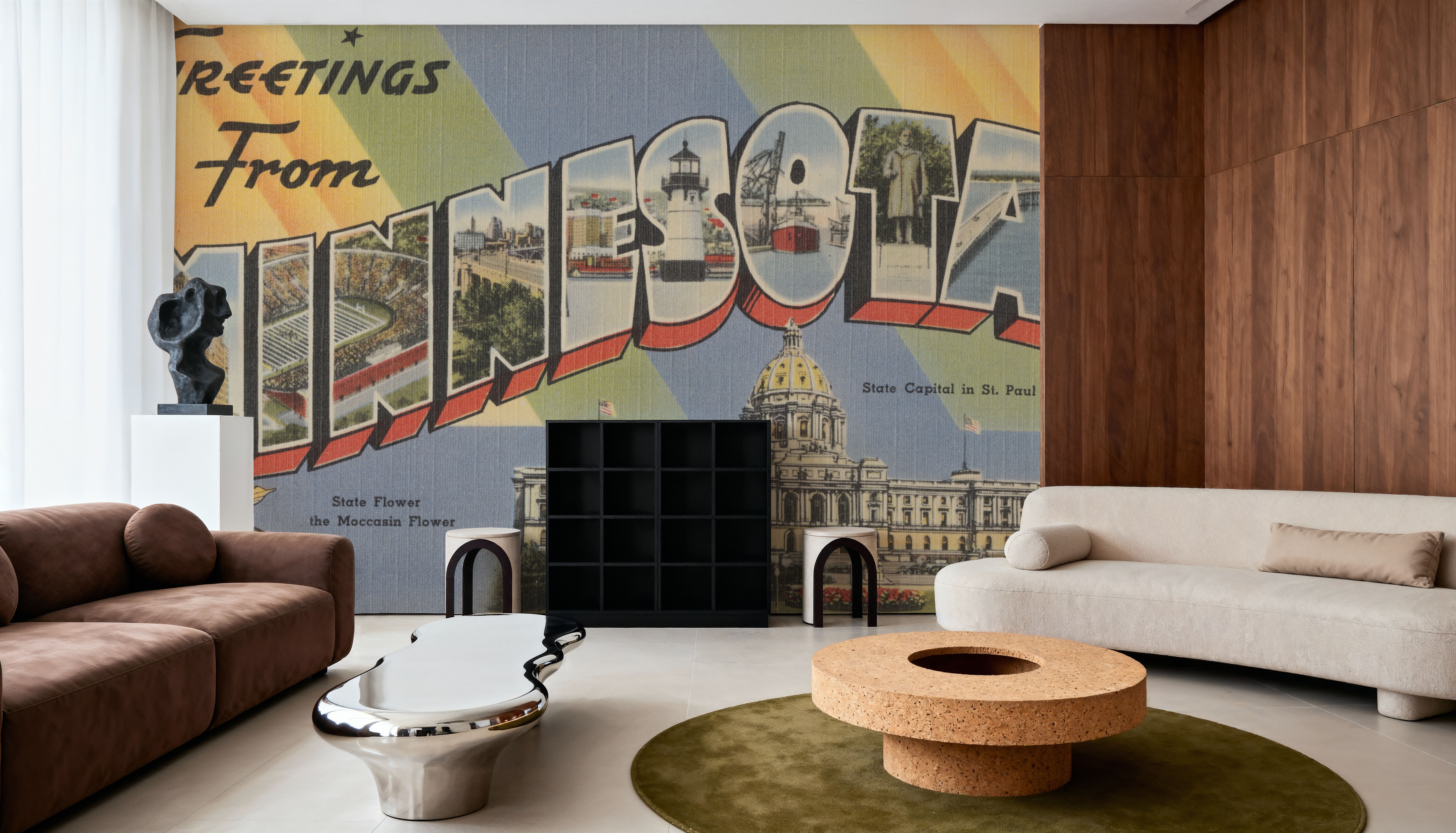 Greetings from Minnesota - Screenprint Postcard