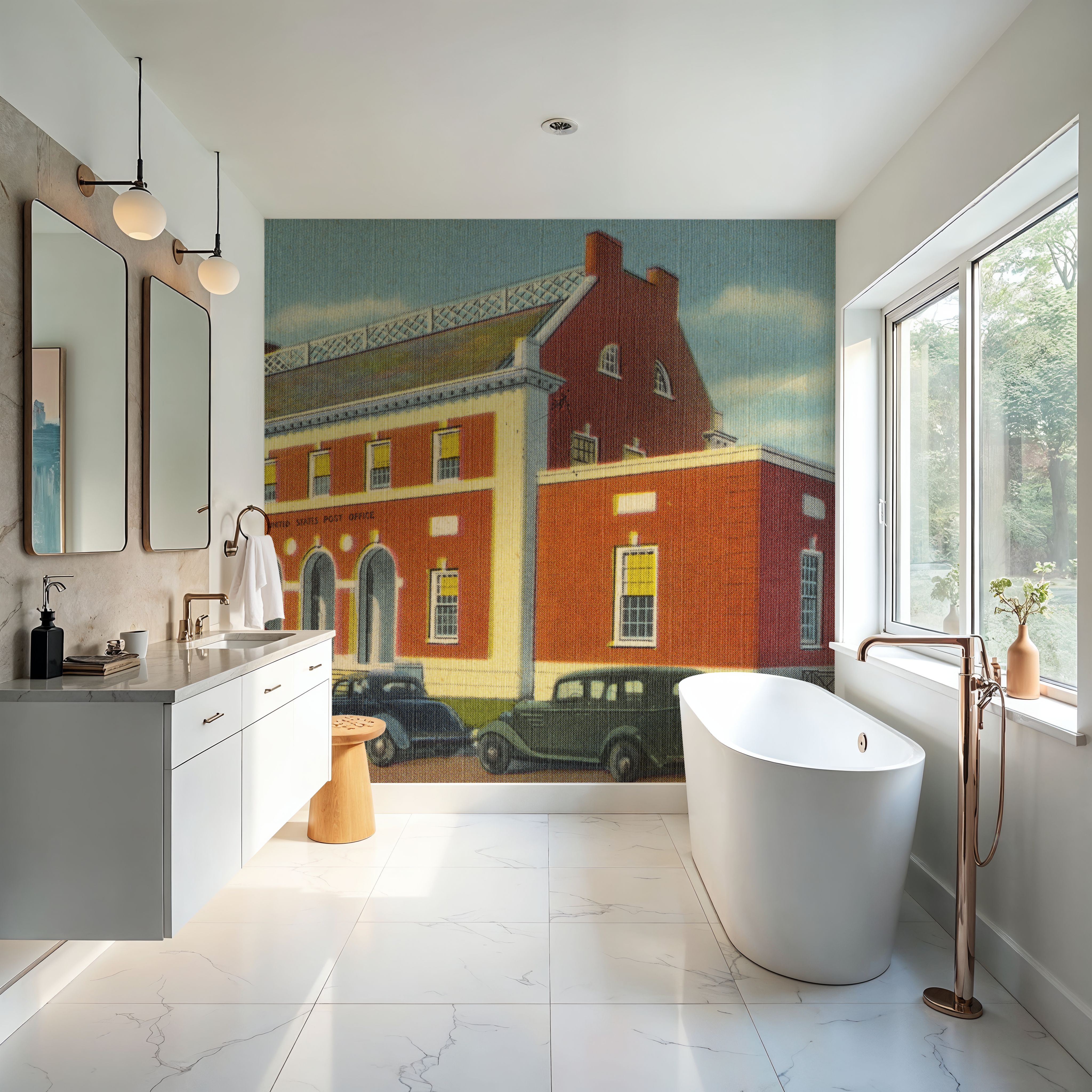 Greetings from the Post Office - Screenprint Postcard