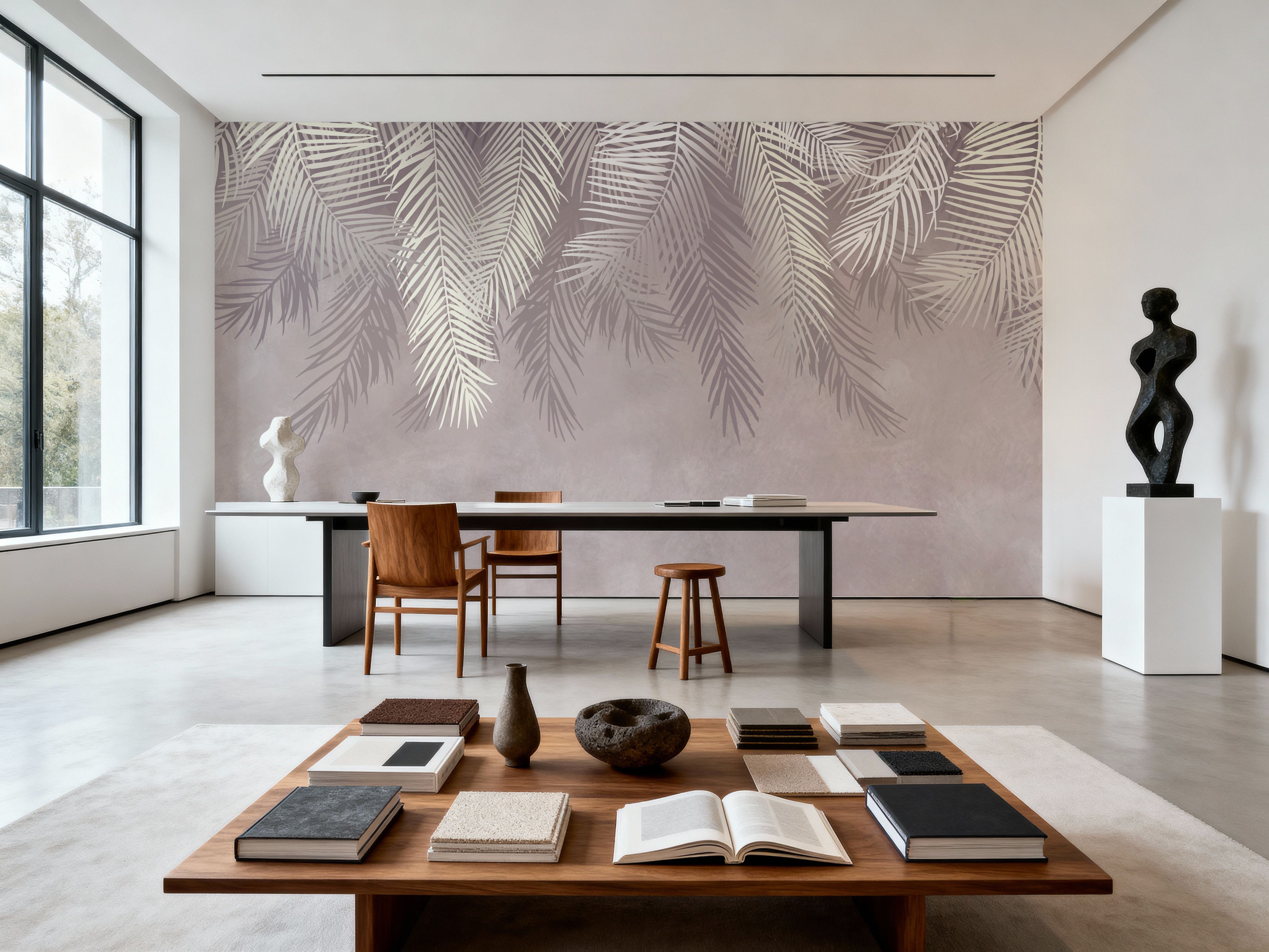 Palms Above, Dusty Pink