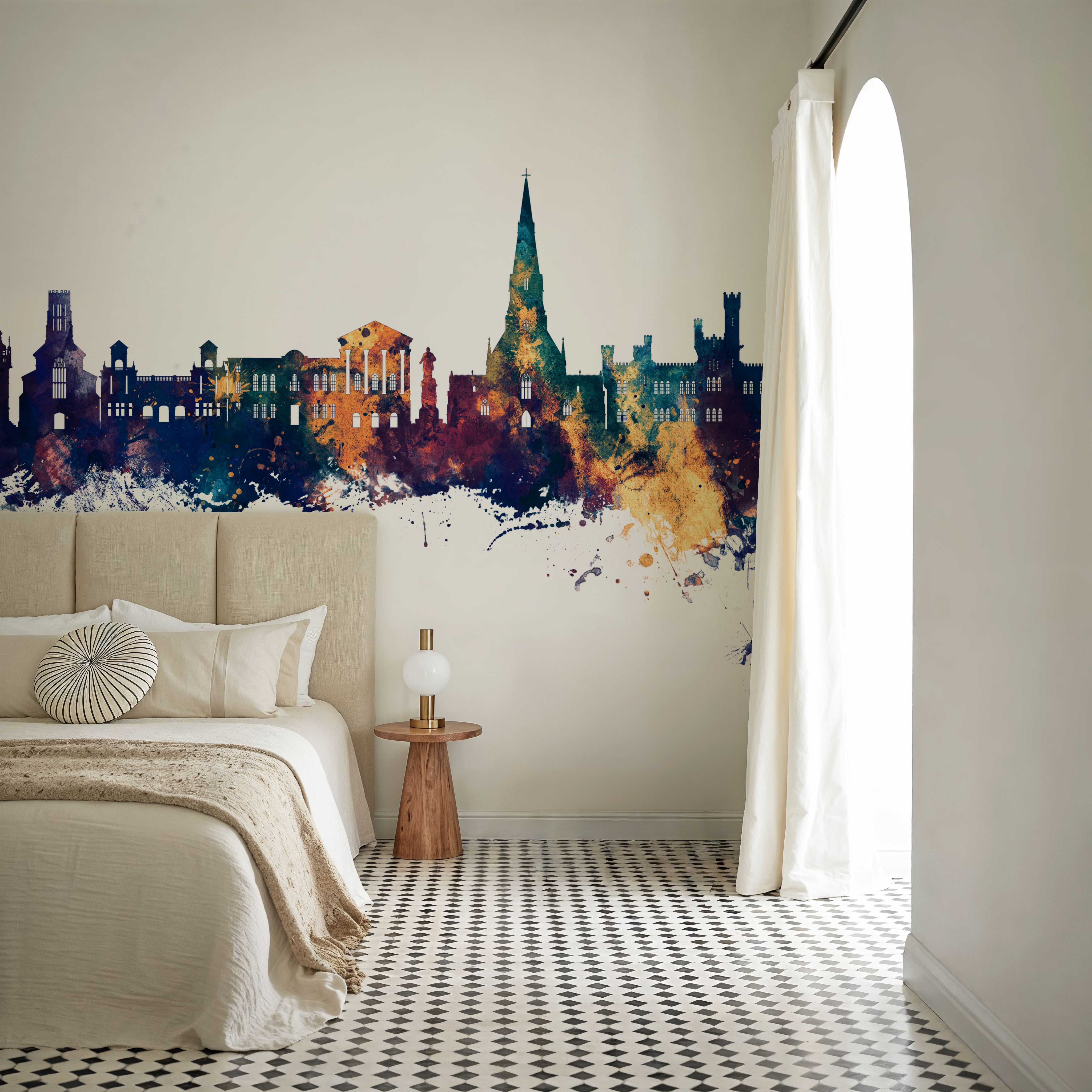 Bury England Skyline Blue & Bronze