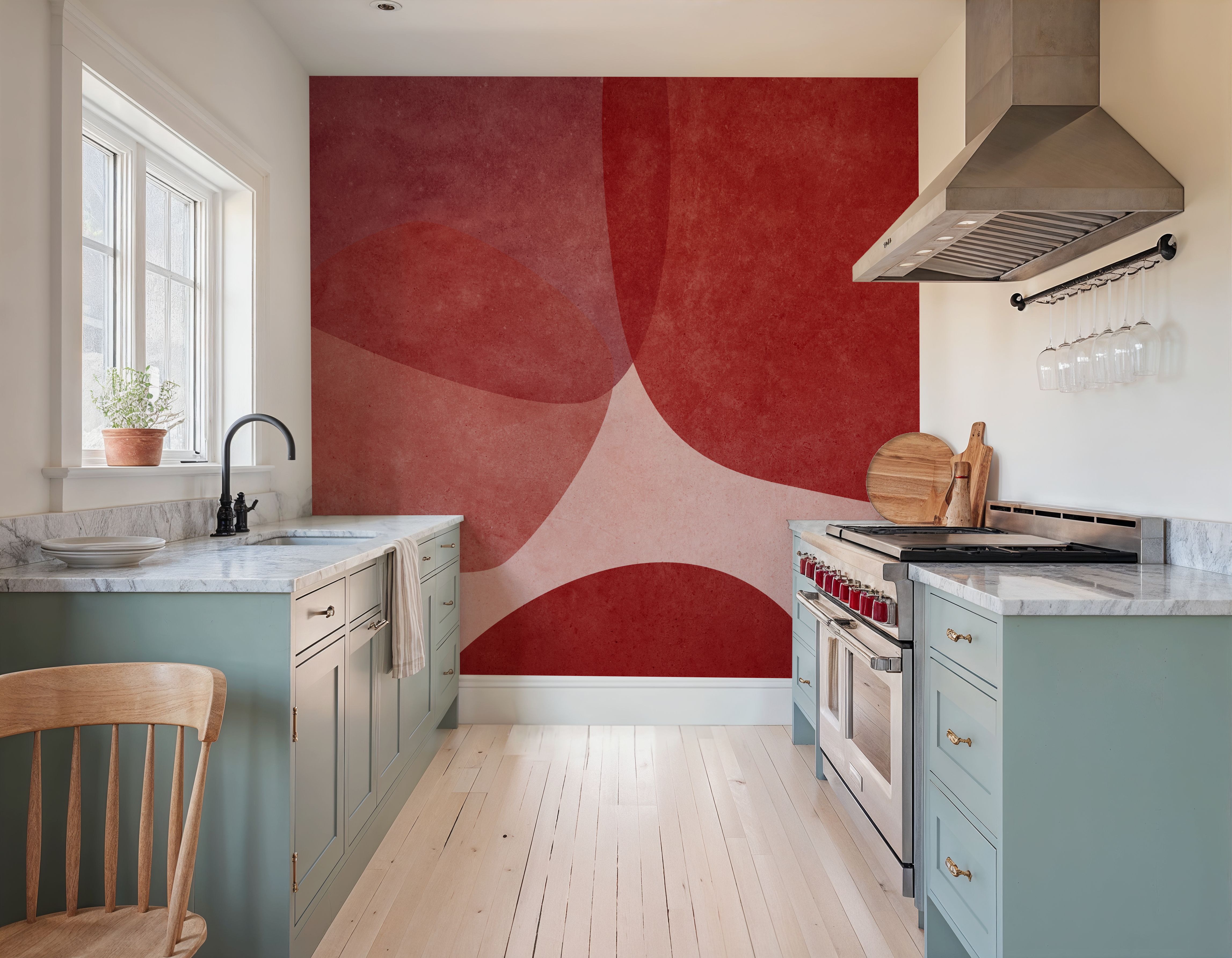 Embracing Shapes, Cherry Red