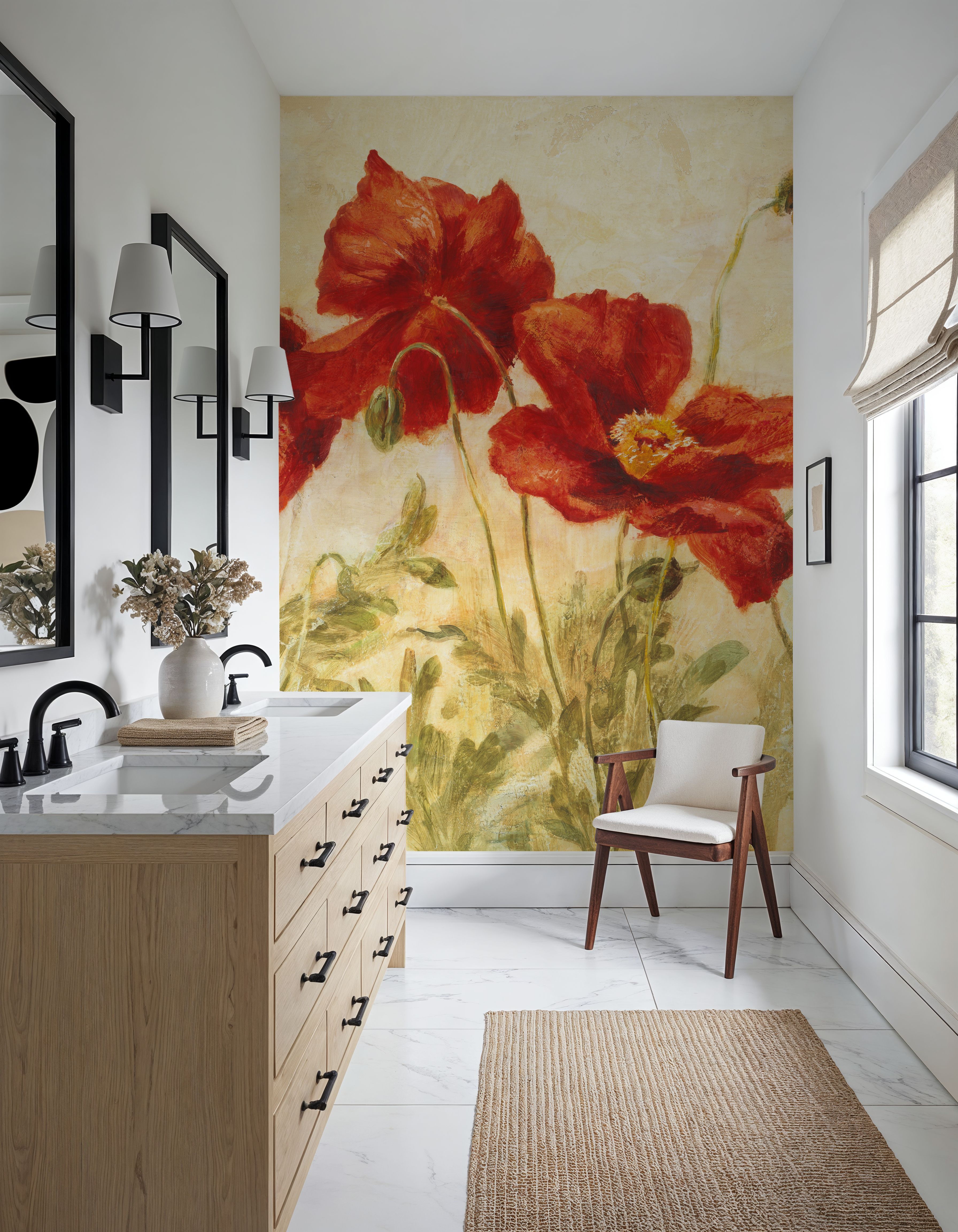 Red Poppies Marching