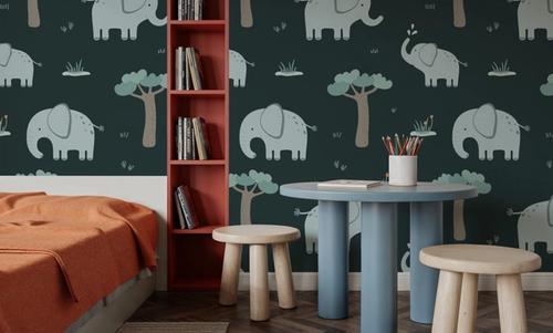 Elephant Greetings Illustration