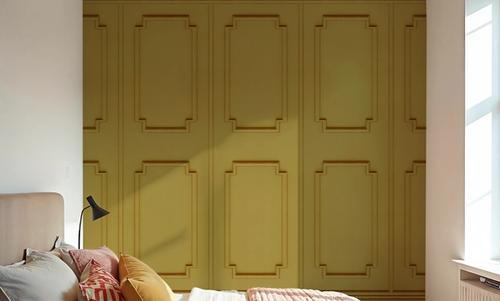 Faux Wall Panel Moulding, Sunflower Yellow