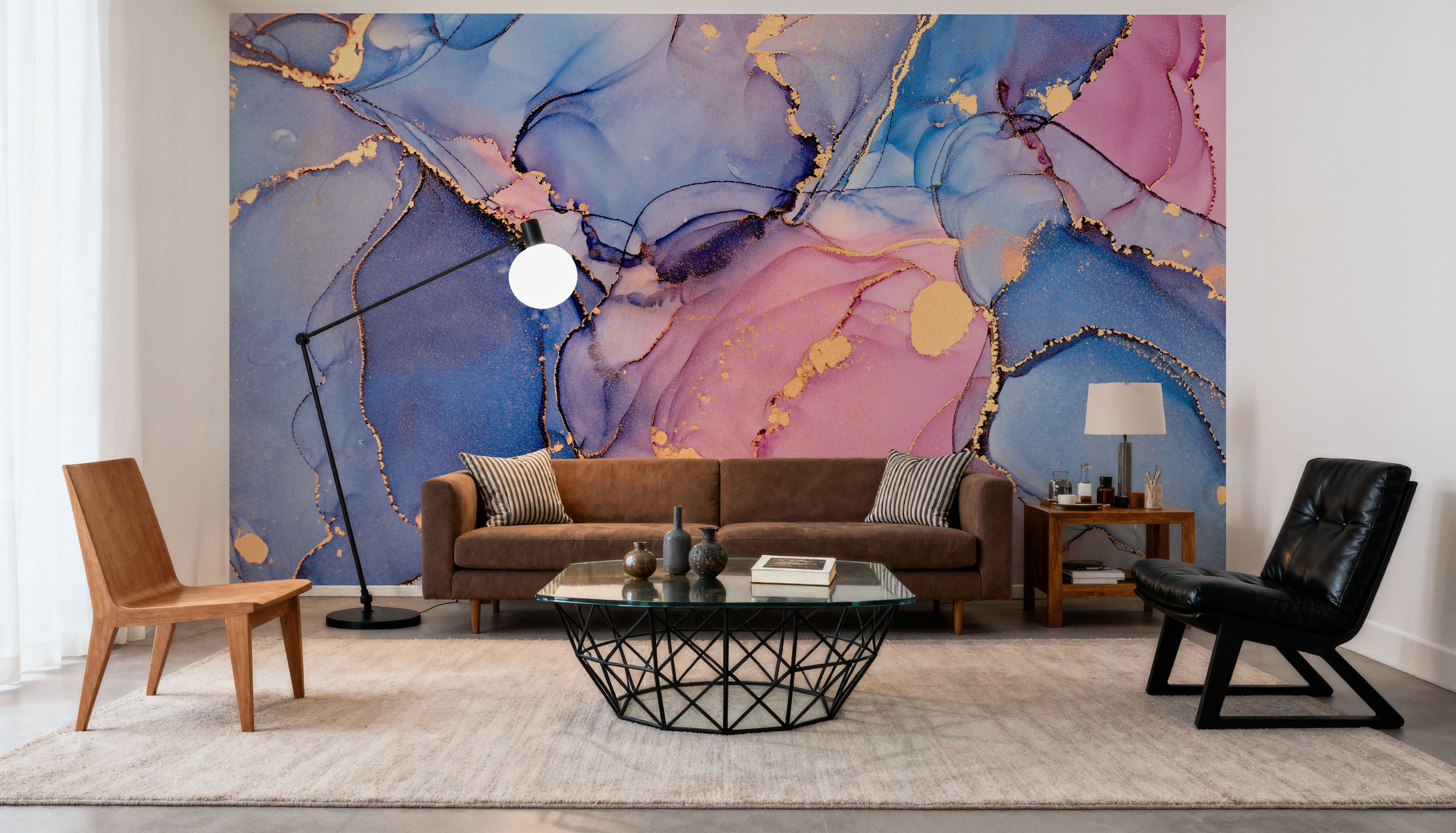 Free-Flow Ink Blue And Pink