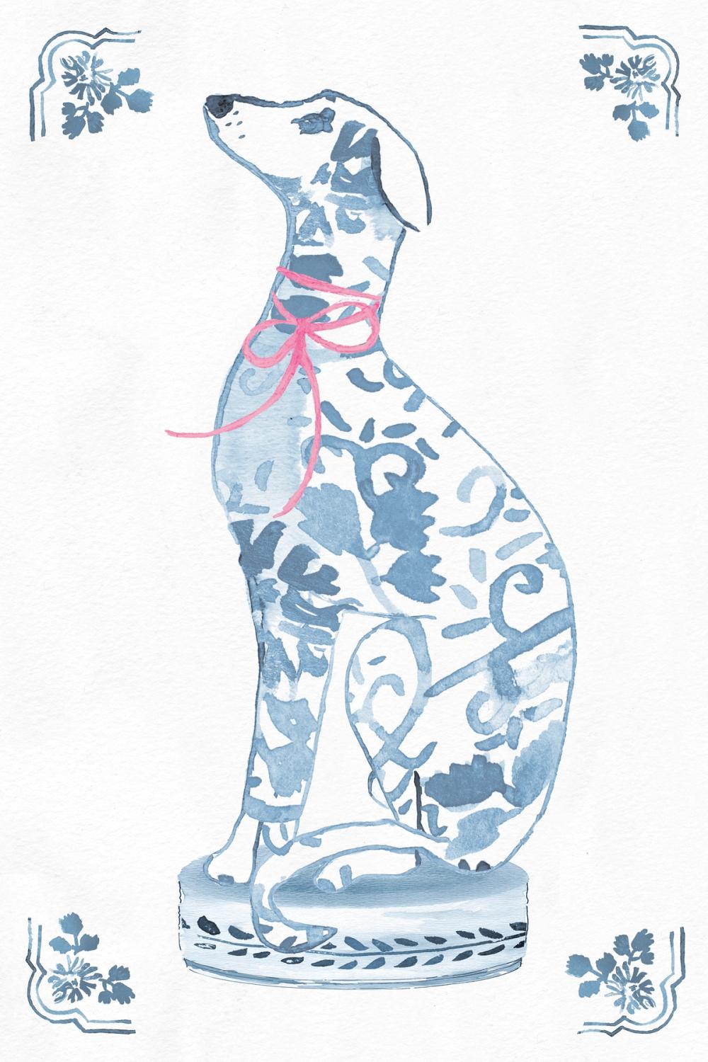 Chinoiserie Dogs III