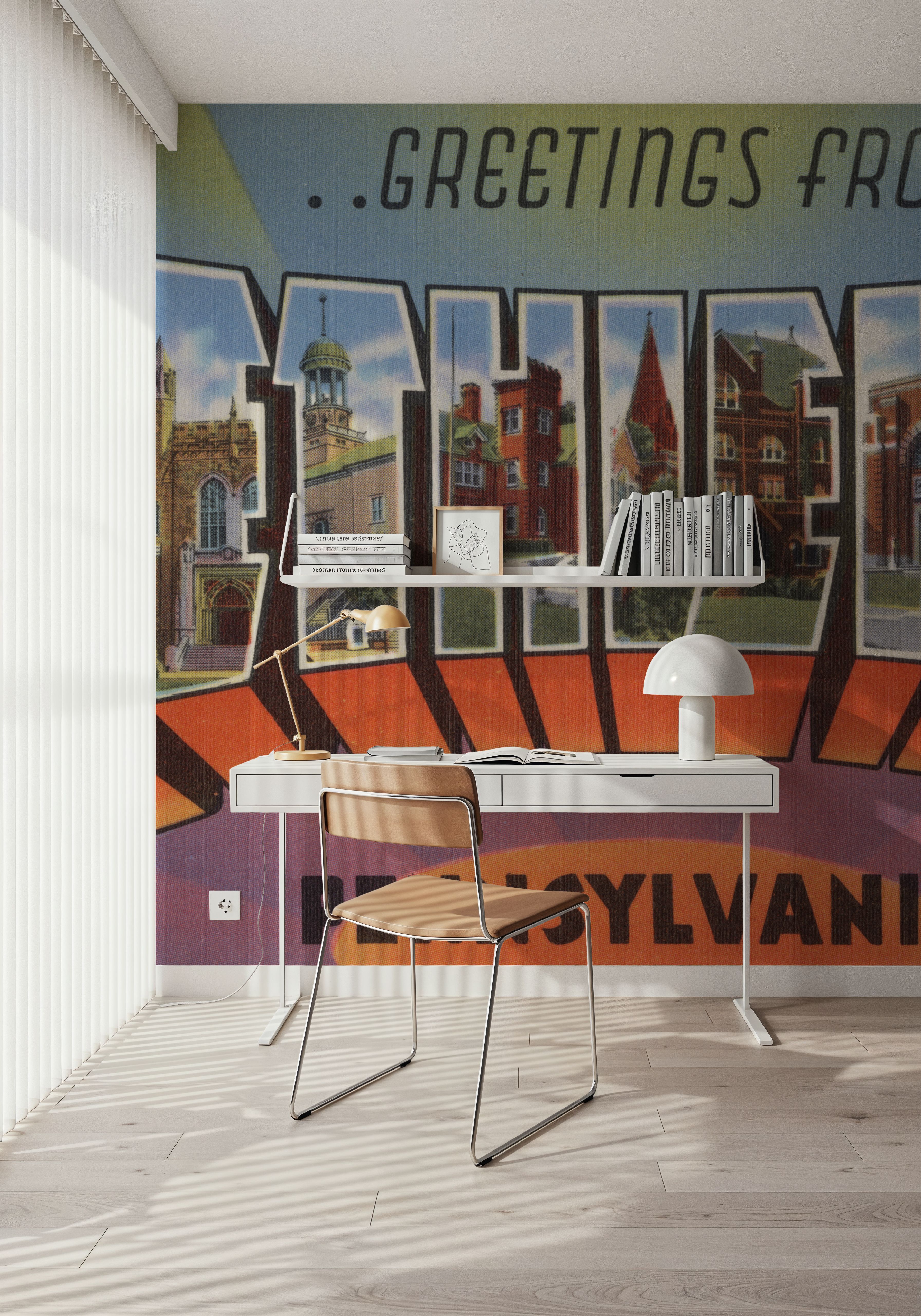 Greetings from Bethlehem - Screenprint Postcard