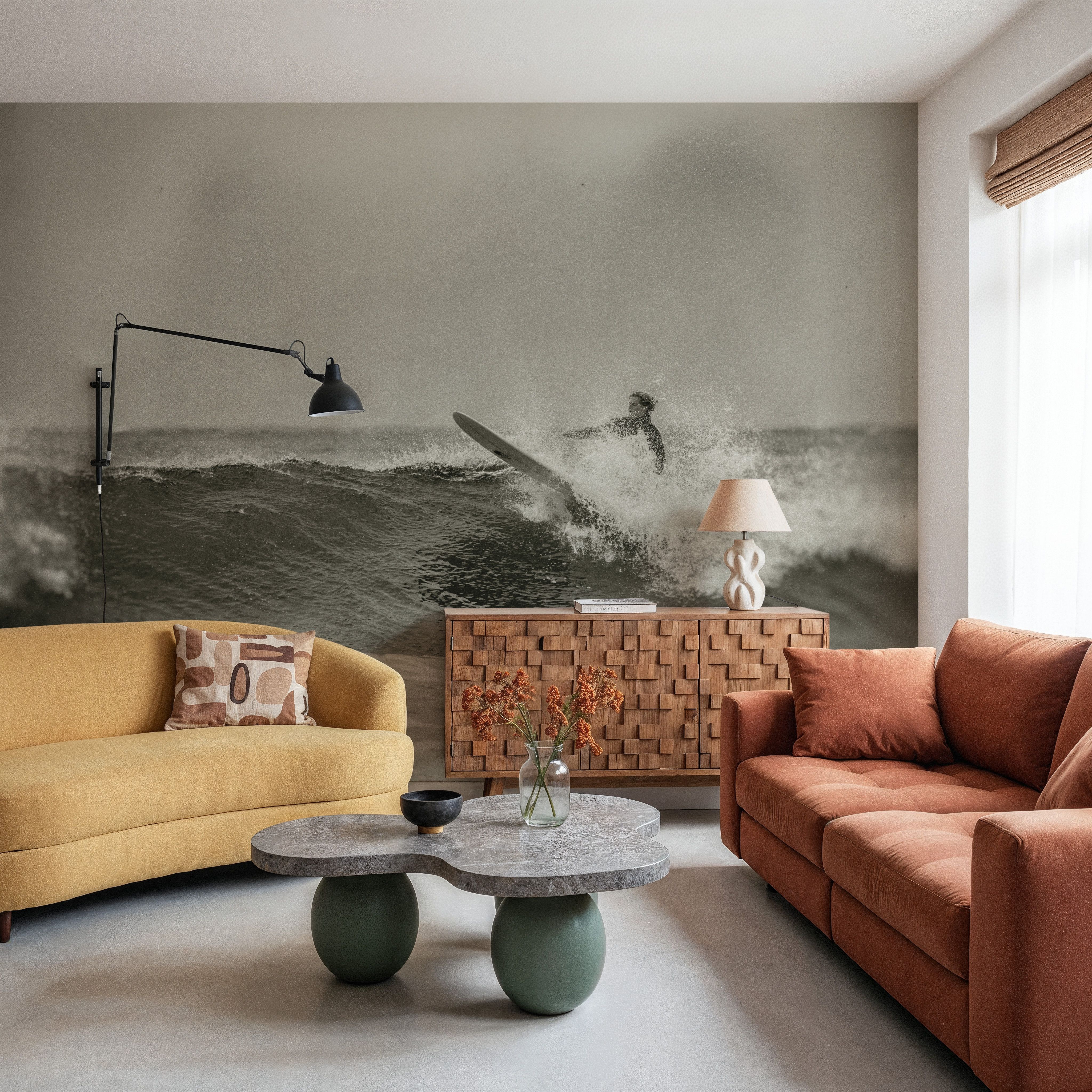 Pacific Surf I Sepia