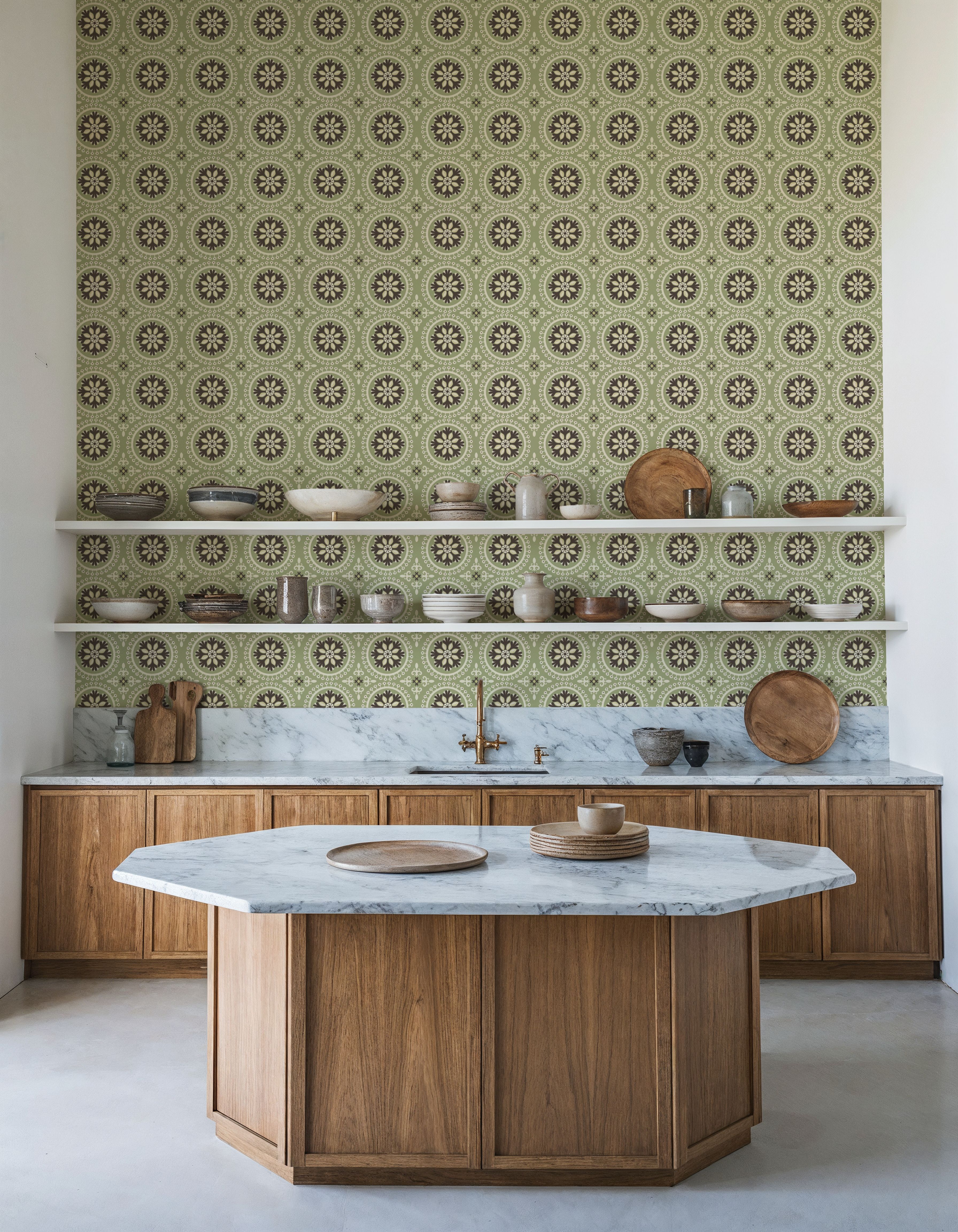 Geo Floral, Pistachio