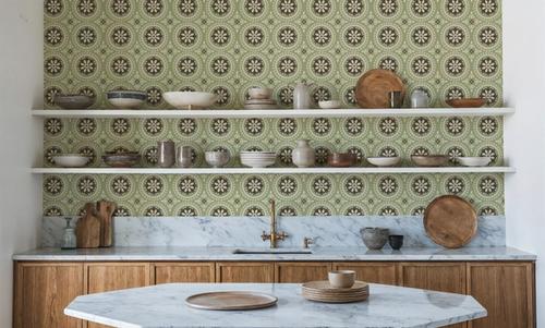 Geo Floral, Pistachio