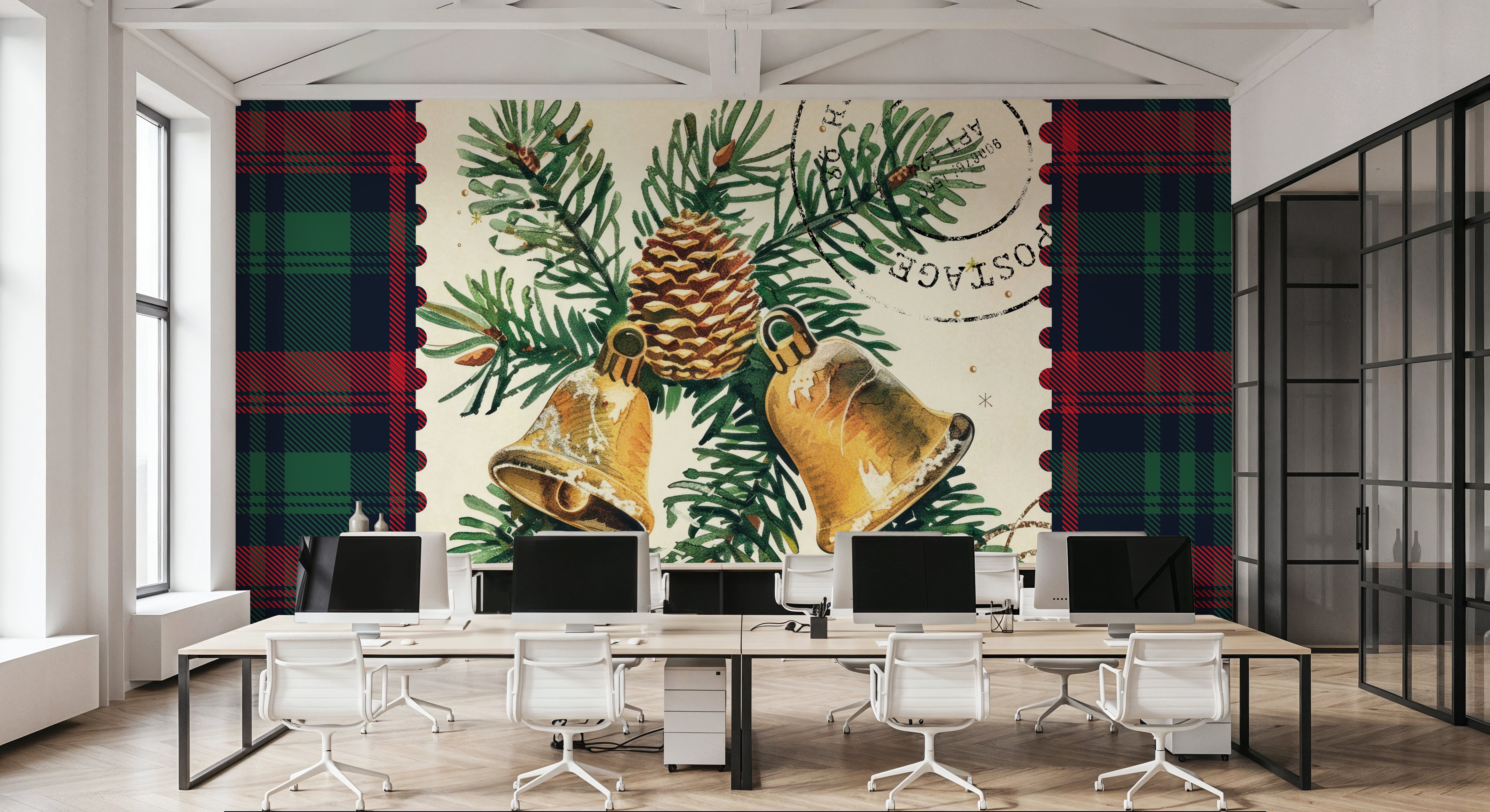 Plaid Christmas Stamp I