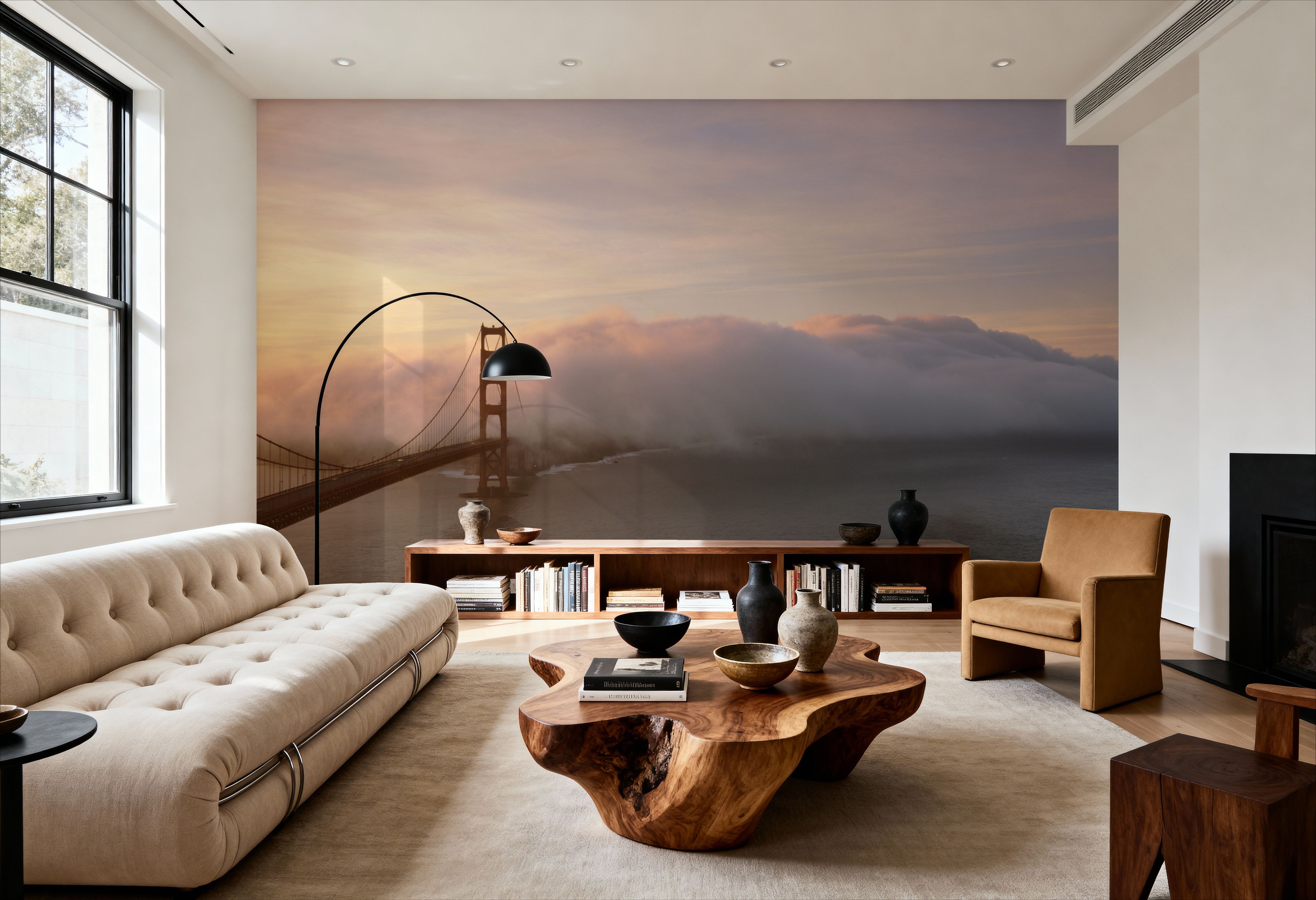 Misty Bridge Sunrise