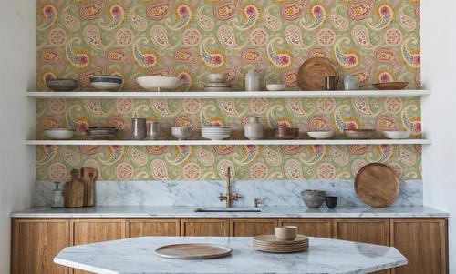 Harvest Paisley Swamp Green