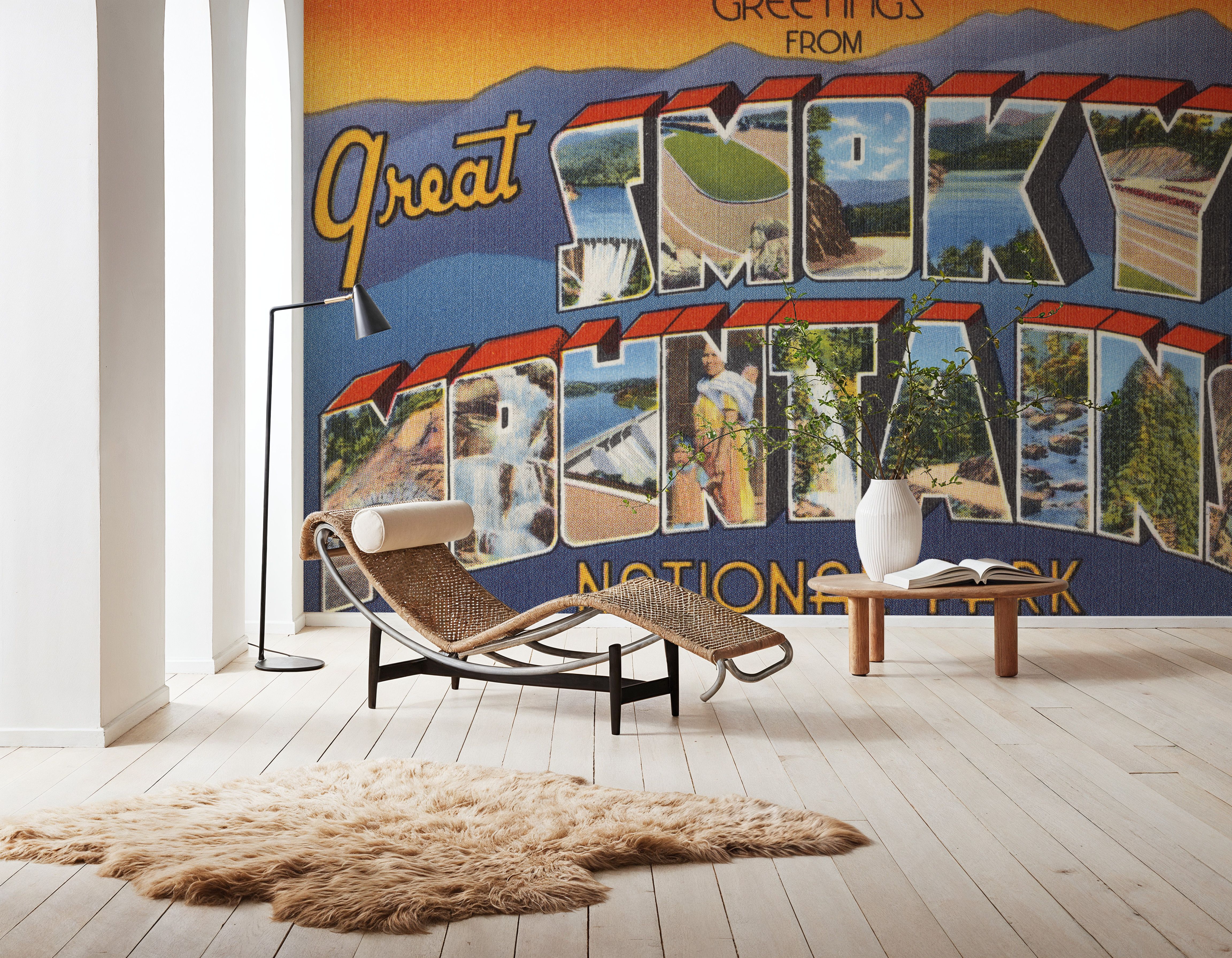 Greetings from Smokey Mountains - Screenprint Postcard